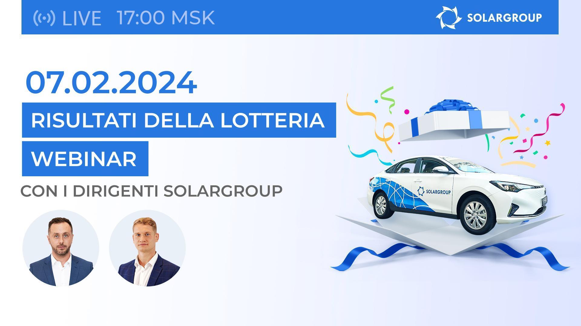 Risultati della lotteria in diretta con i responsabili