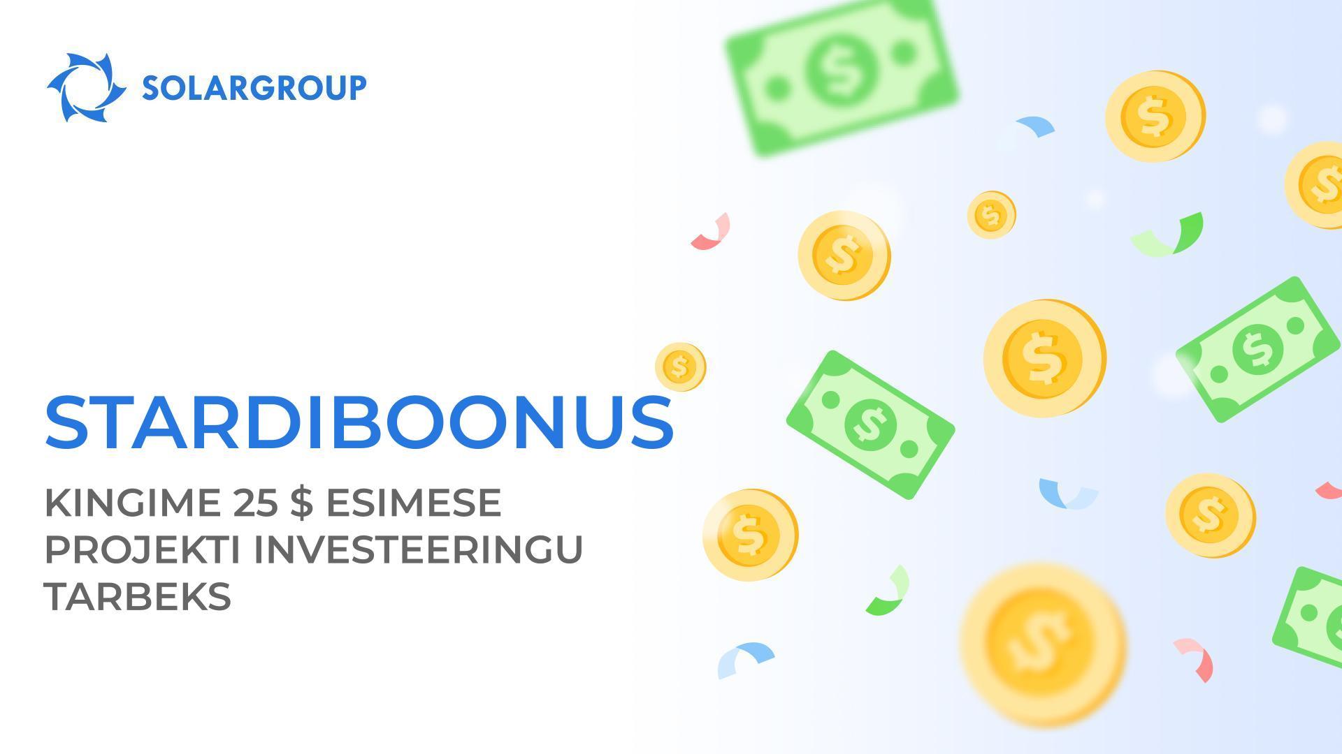 Uus kampaania uutele investoritele: Stardiboonus