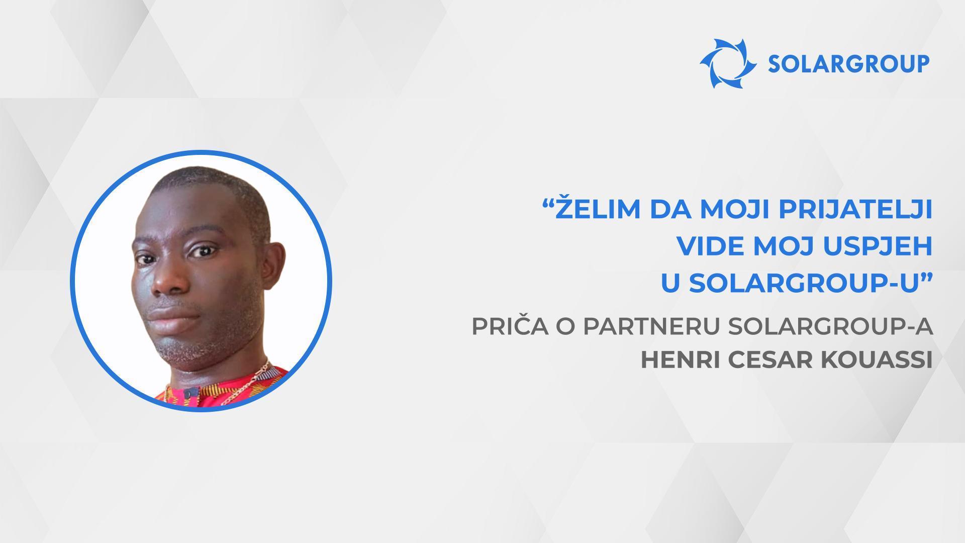 Aktivnosti tvrtke SOLARGROUP su besprijekorne | Priča partnera SOLARGROUP - Henri Cesar Kouassi