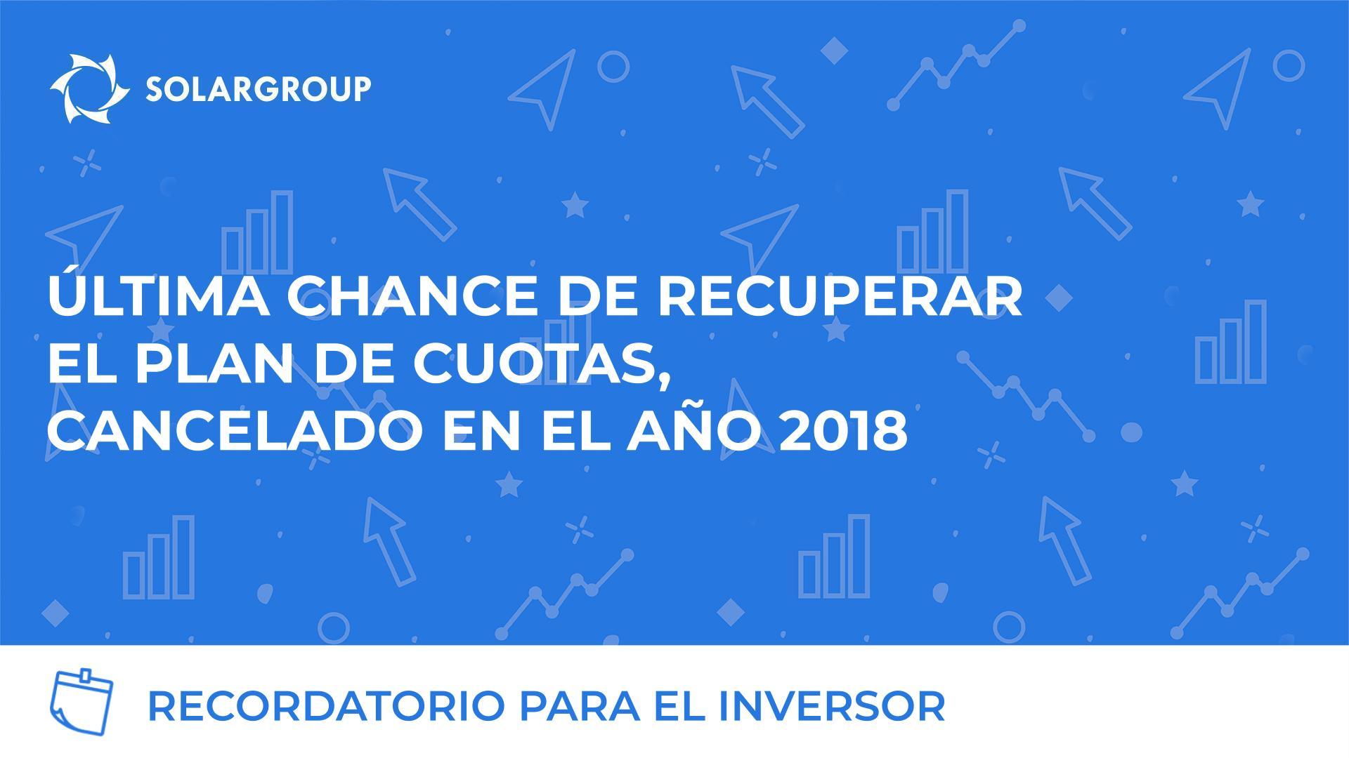 Apresúrese a regresar al proyecto en las más favorables condiciones
