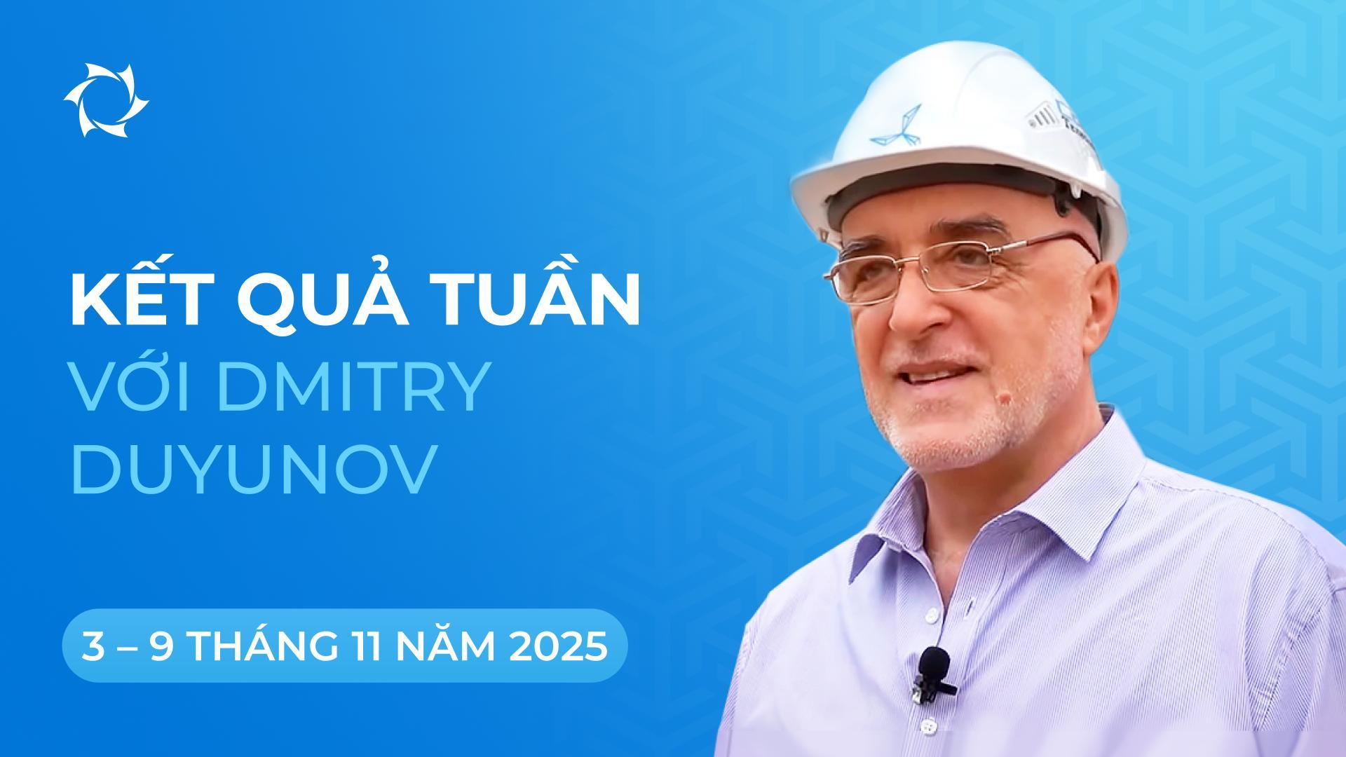 Tổng kết tuần của dự án «Động cơ Duyunov»