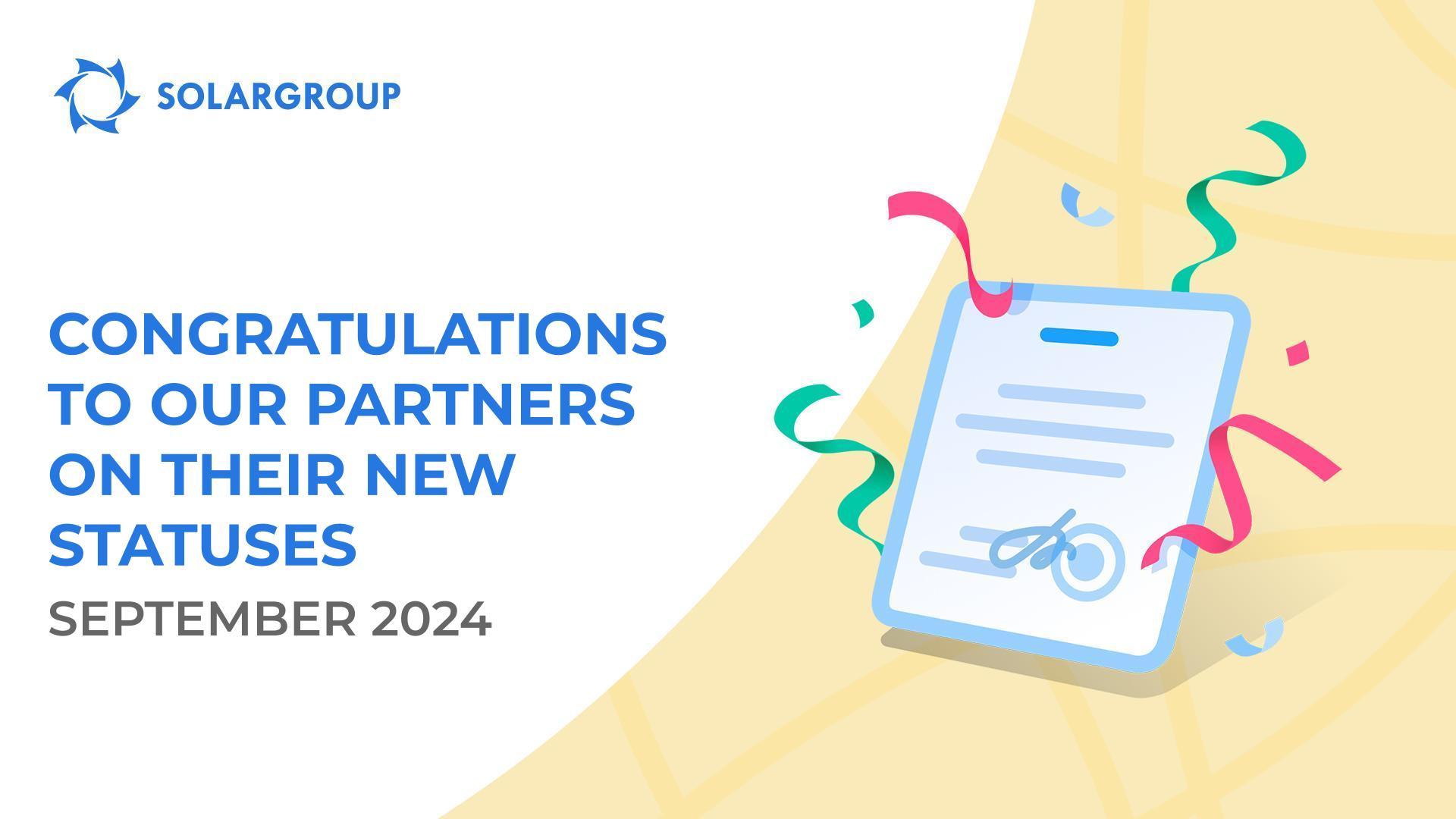 We welcome our partners to their new statuses!👏