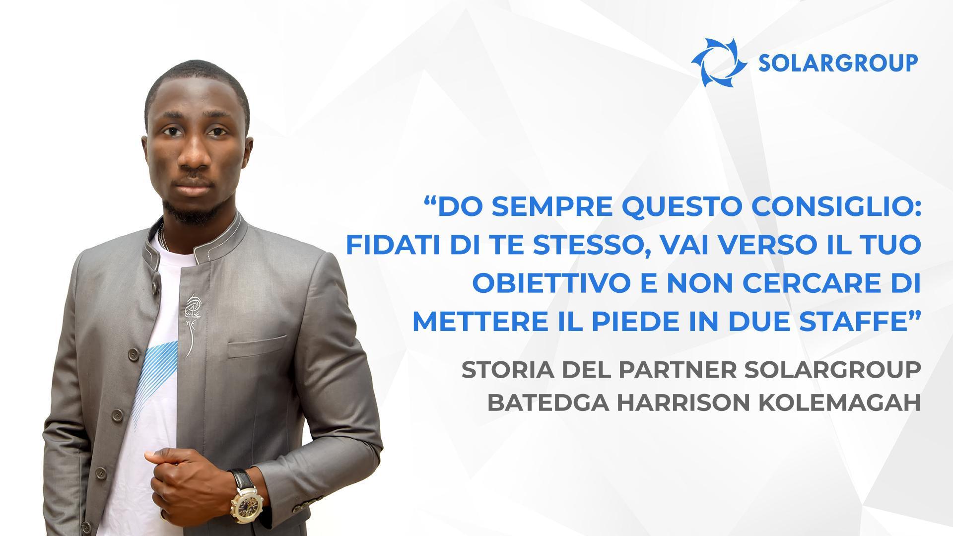 Fidandosi di me, la gente si fida del progetto | Storia del partner SOLARGROUP Batedga Harrison Kolemagah
