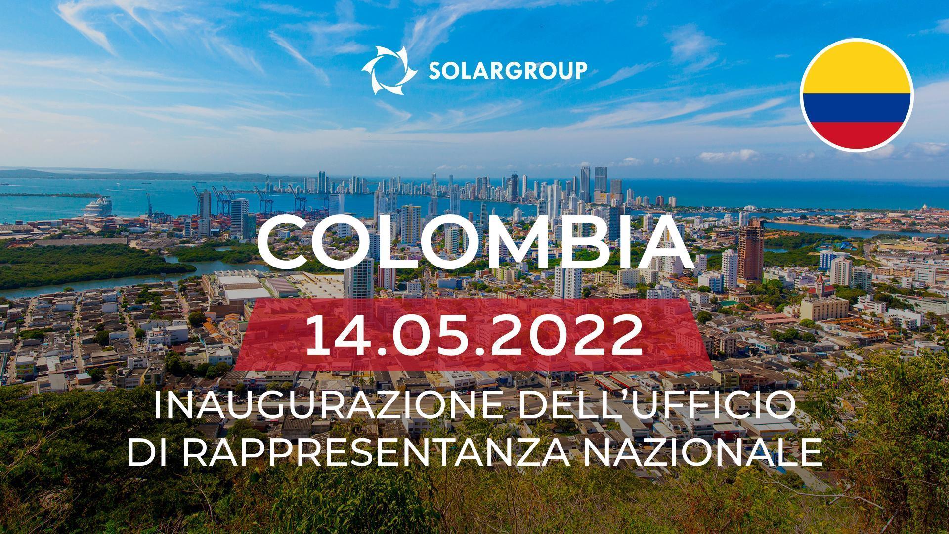 In Colombia verrà inaugurato l'ufficio di rappresentanza nazionale di SOLARGROUP