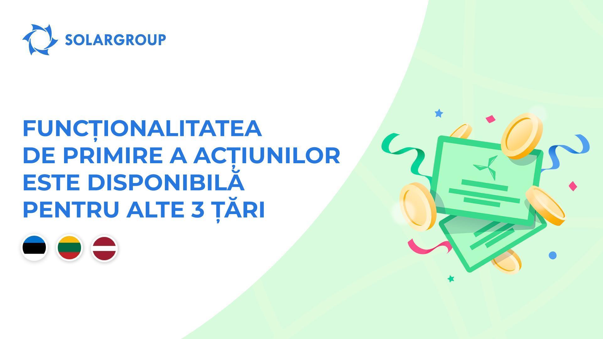 Oferim acces la funcționalitate în țările: Estonia, Lituania și Letonia