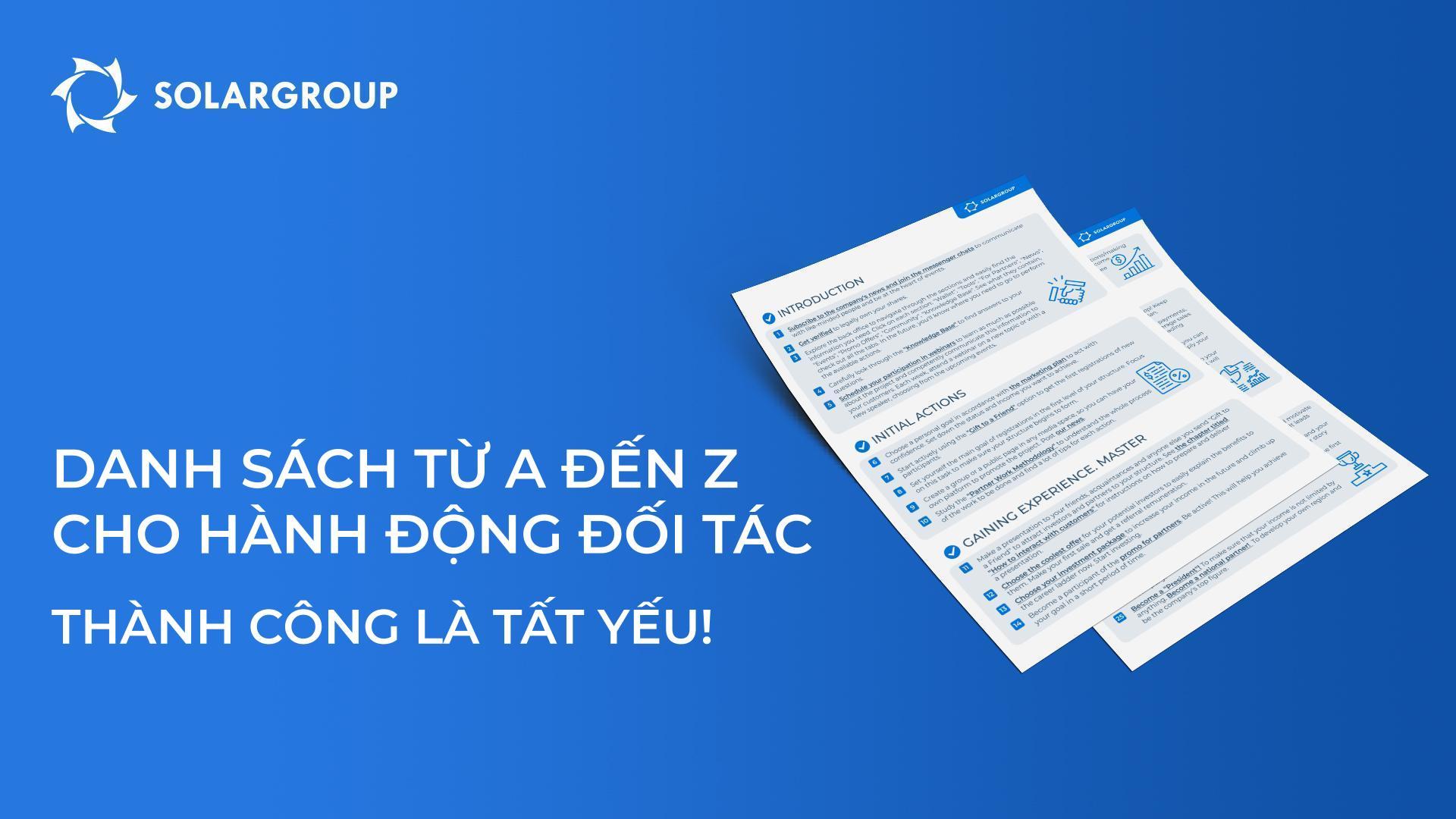 Danh sách kiểm tra từ A đến Z cho các hành động của đối tác: thành công là tất yếu!
