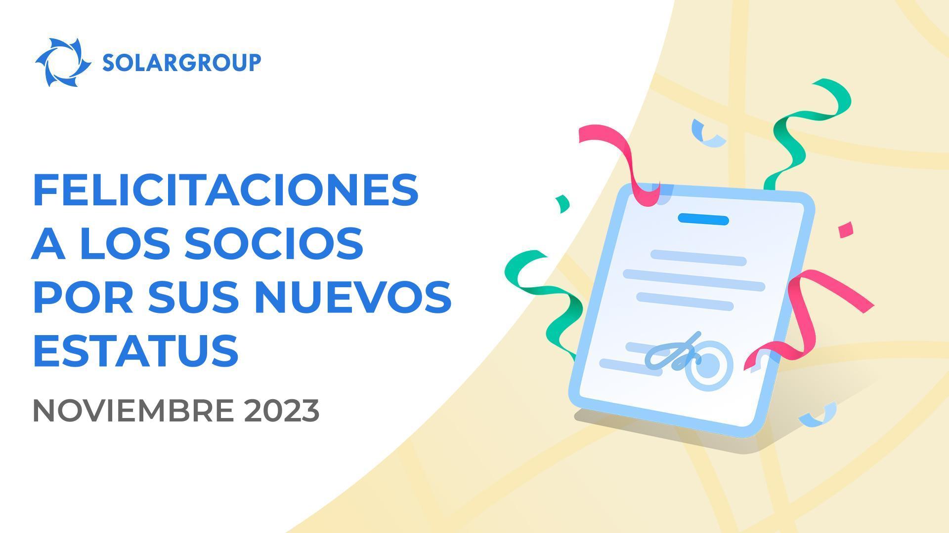 ¡Saludamos a los socios en sus nuevos estatus!
