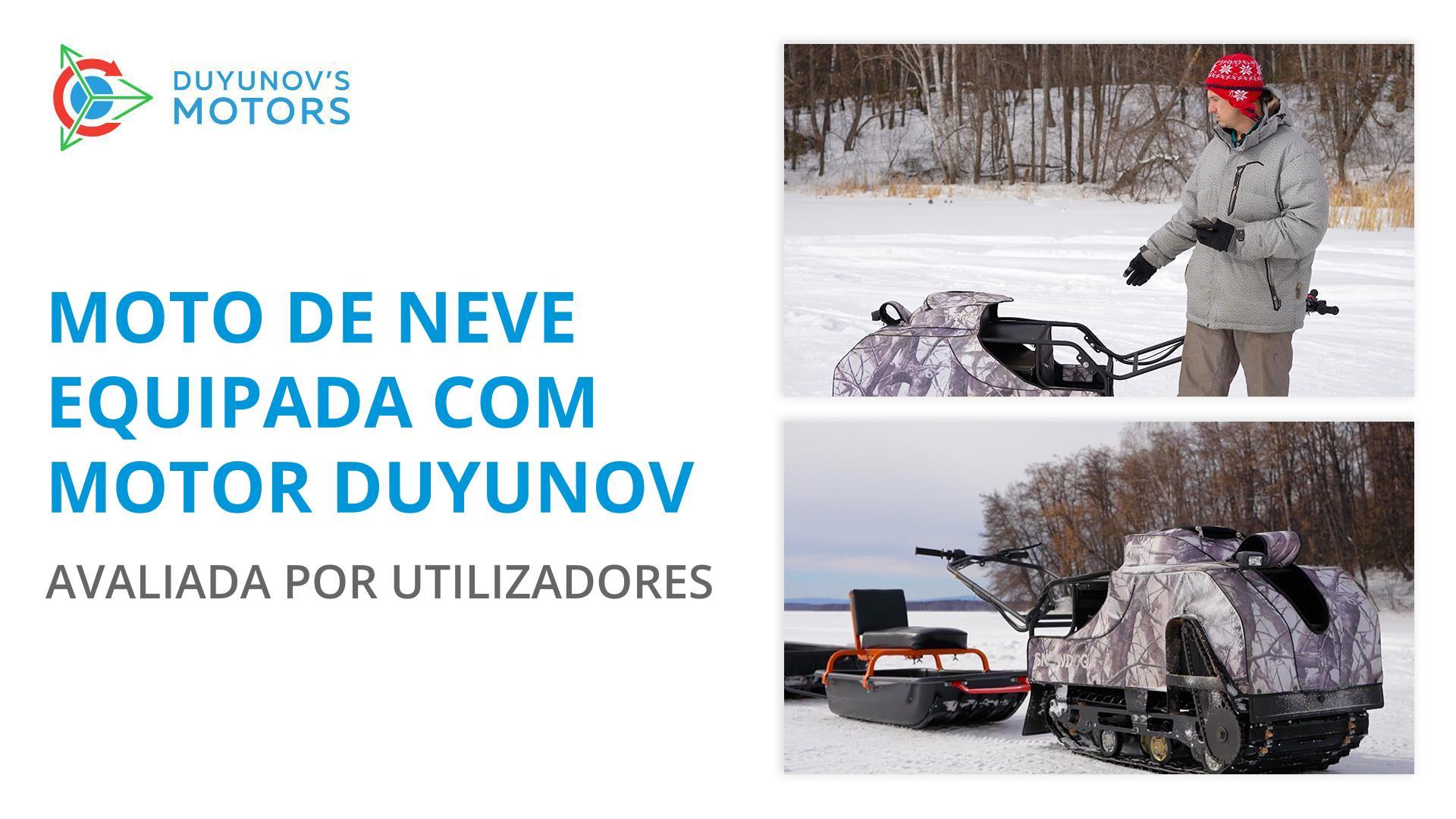 Moto de neve equipada com motor Duyunov: avaliada por utilizadores