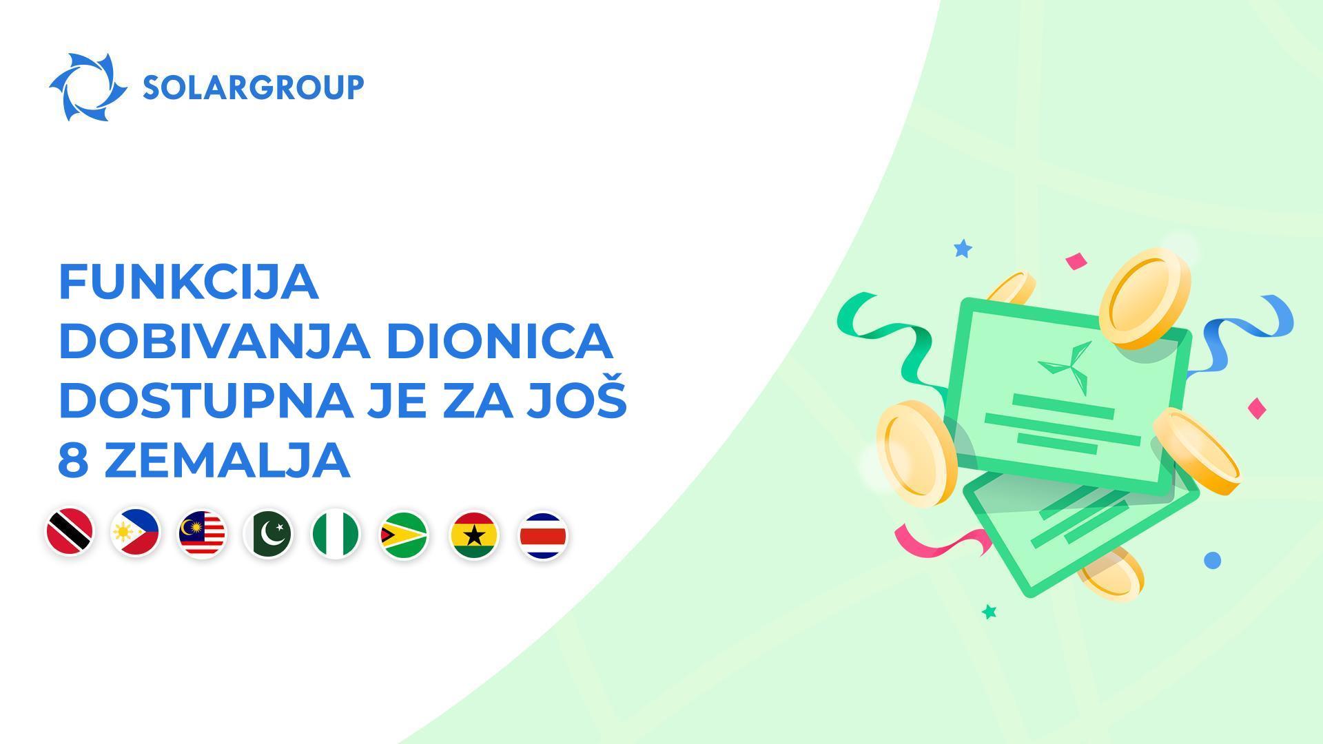 Pokrećemo funkciju u sljedećim zemljama: Trinidad i Tobago, Filipini, Malezija, Pakistan, Nigerija, Gvajana, Gana, Kostarika