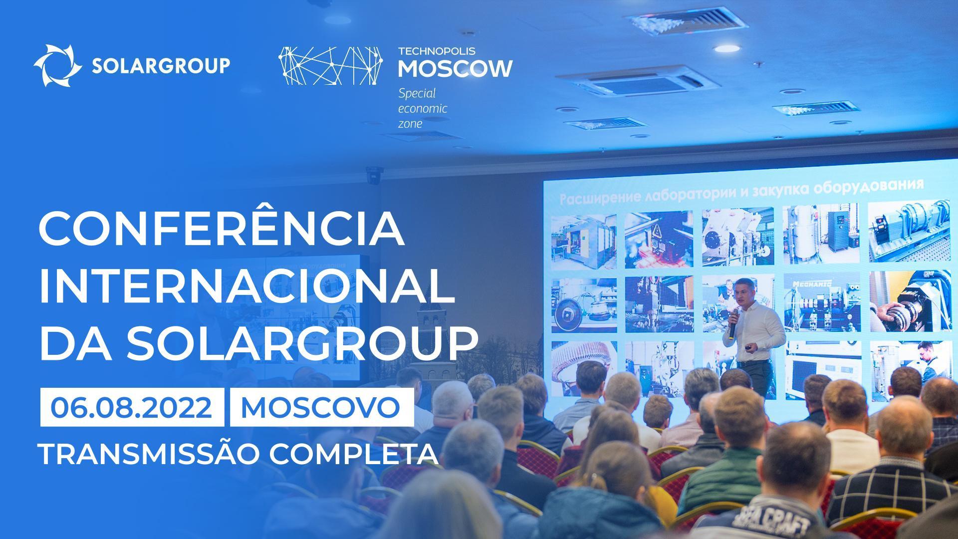 Conferência da SOLARGROUP: gravação da transmissão