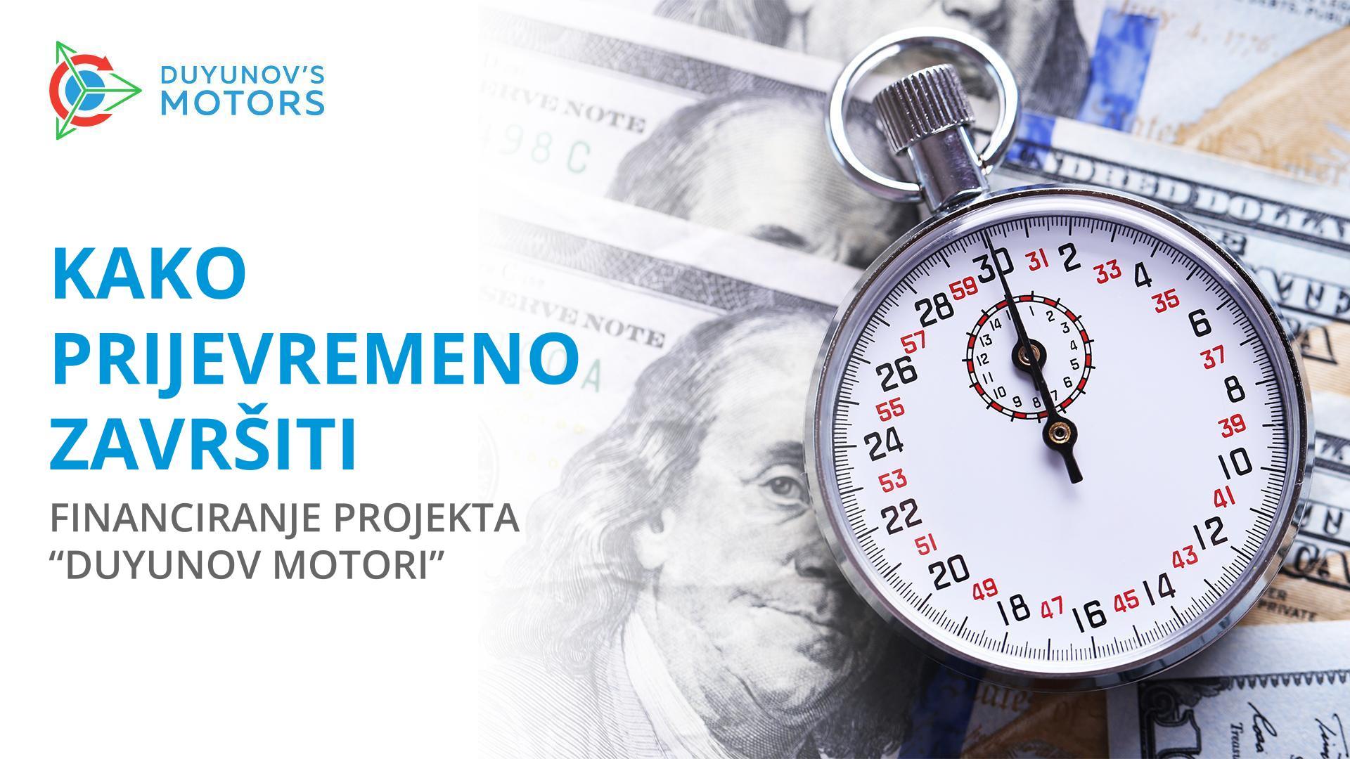 Prijevremeni završetak financiranja projekta - je li to izvedivo?