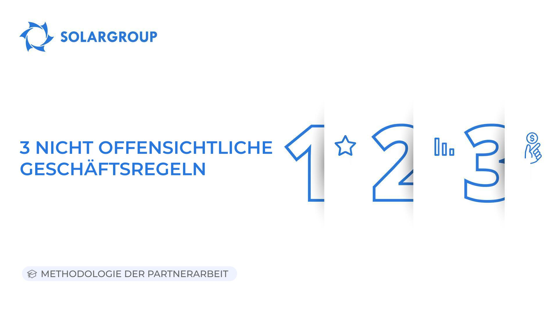 3 nicht offensichtliche Geschäftsregeln | Methodologie der Partnerarbeit