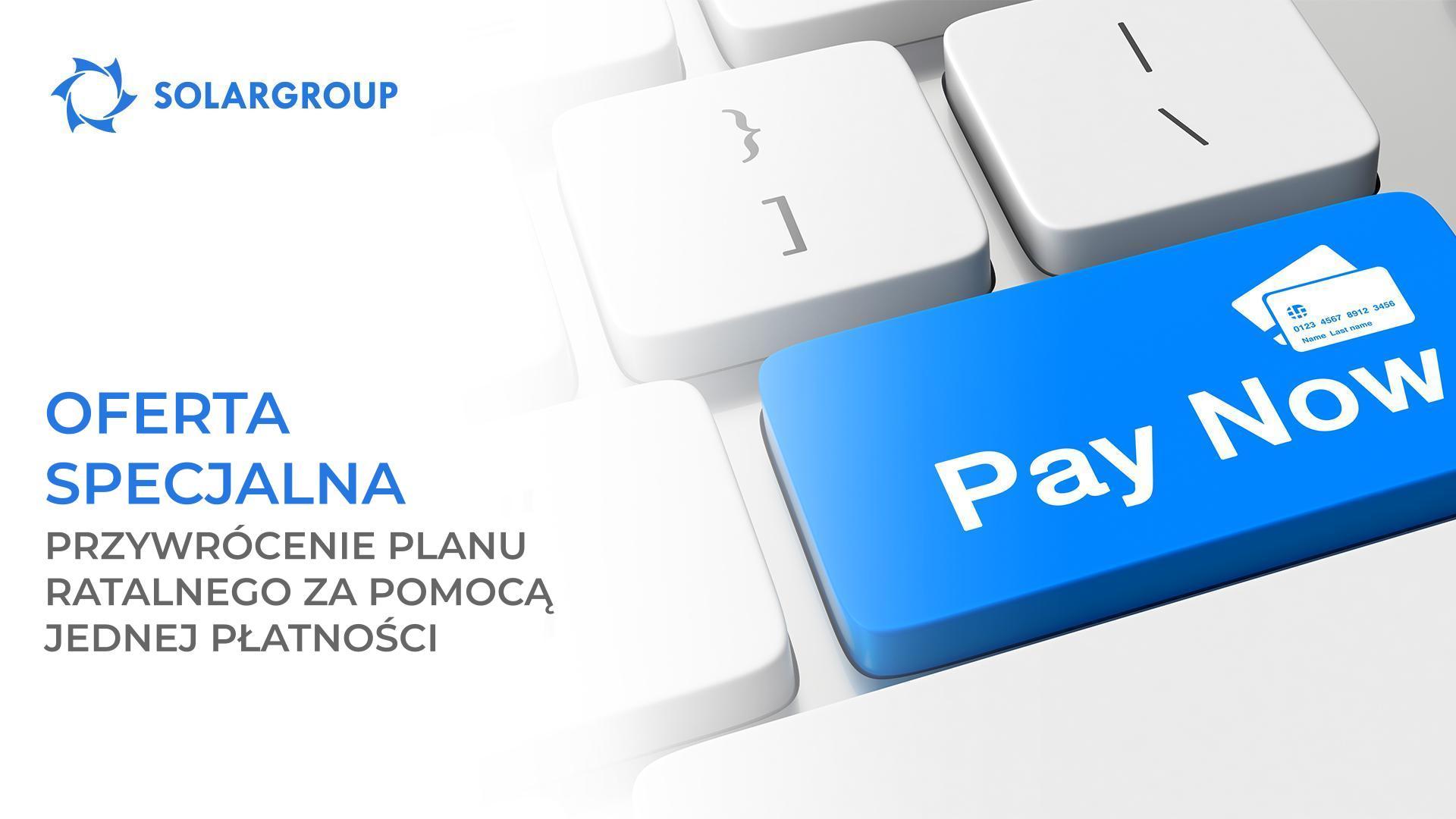 Przywrócenie planu ratalnego za pomocą jednej płatności: oferta specjalna