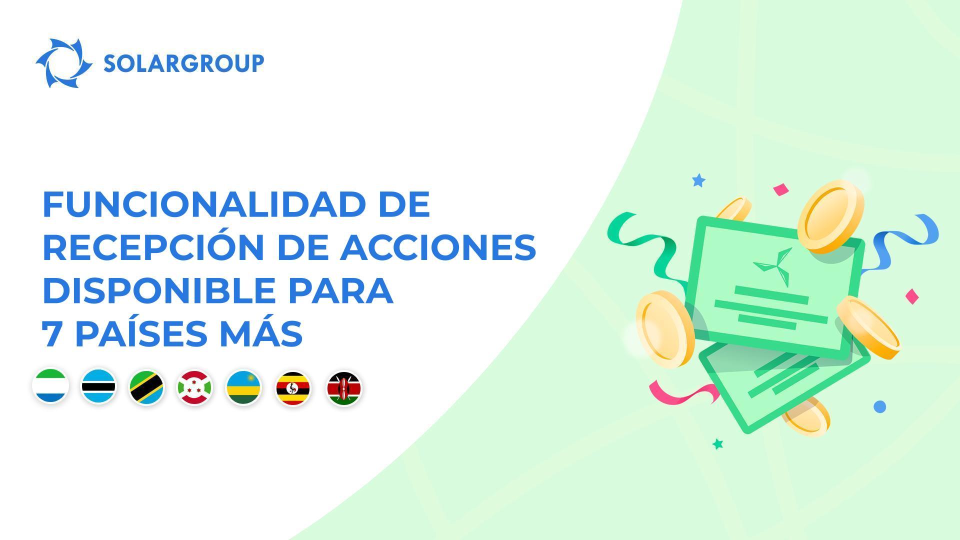 Abrimos la funcionalidad en los países: Sierra Leona, Botswana, Tanzania, Burundi, Ruanda, Uganda, Kenia