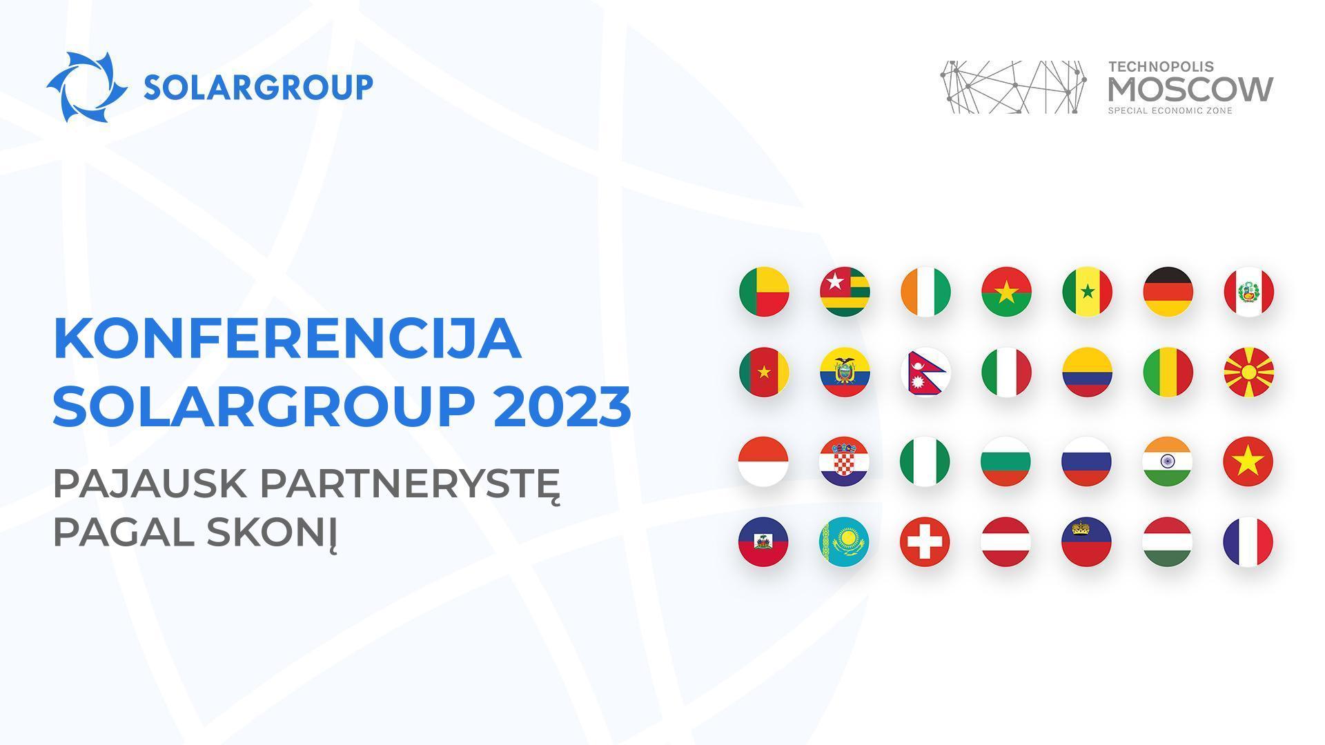 Konferencija SOLARGROUP 2023: pajausk partnerystę pagal skonį