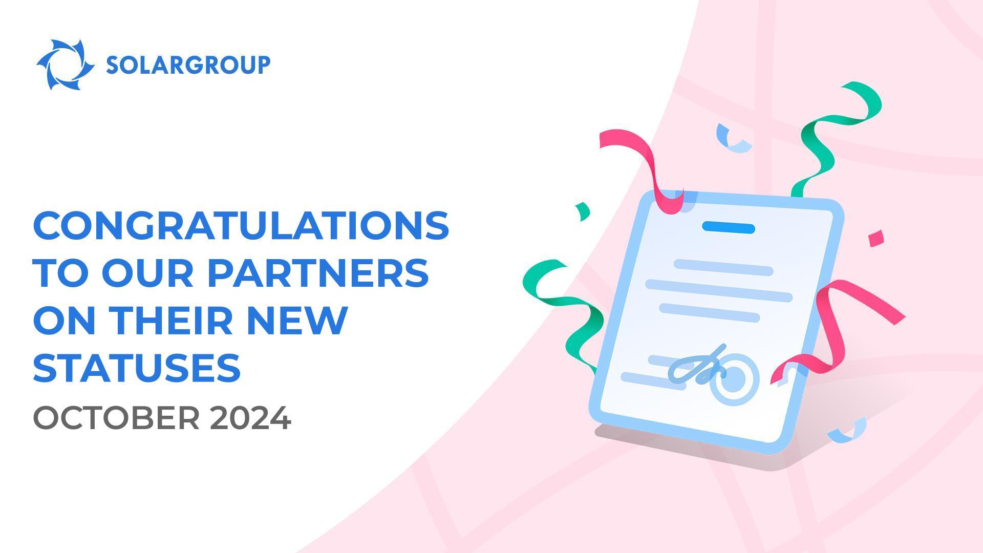 Welcoming our partners to their new statuses!