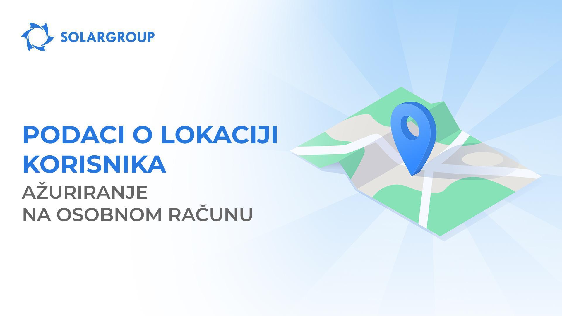 Vaša je lokacija sada označena na karti