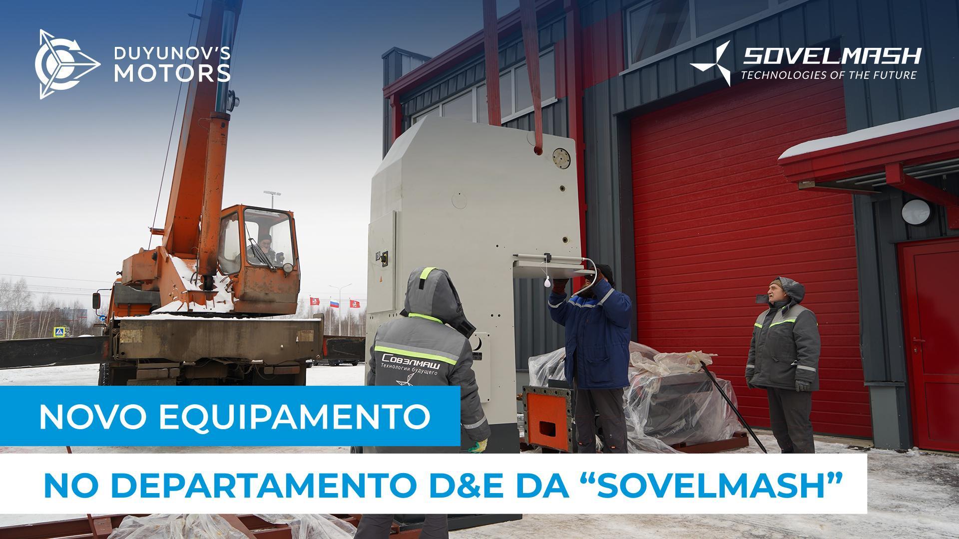 Foi entregue ao departamento D&E uma máquina escateladora