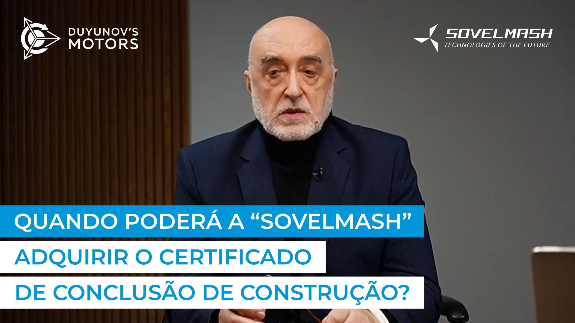 Dmitriy Duyunov revela o que resta terminar para obter o certificado de conclusão de construção