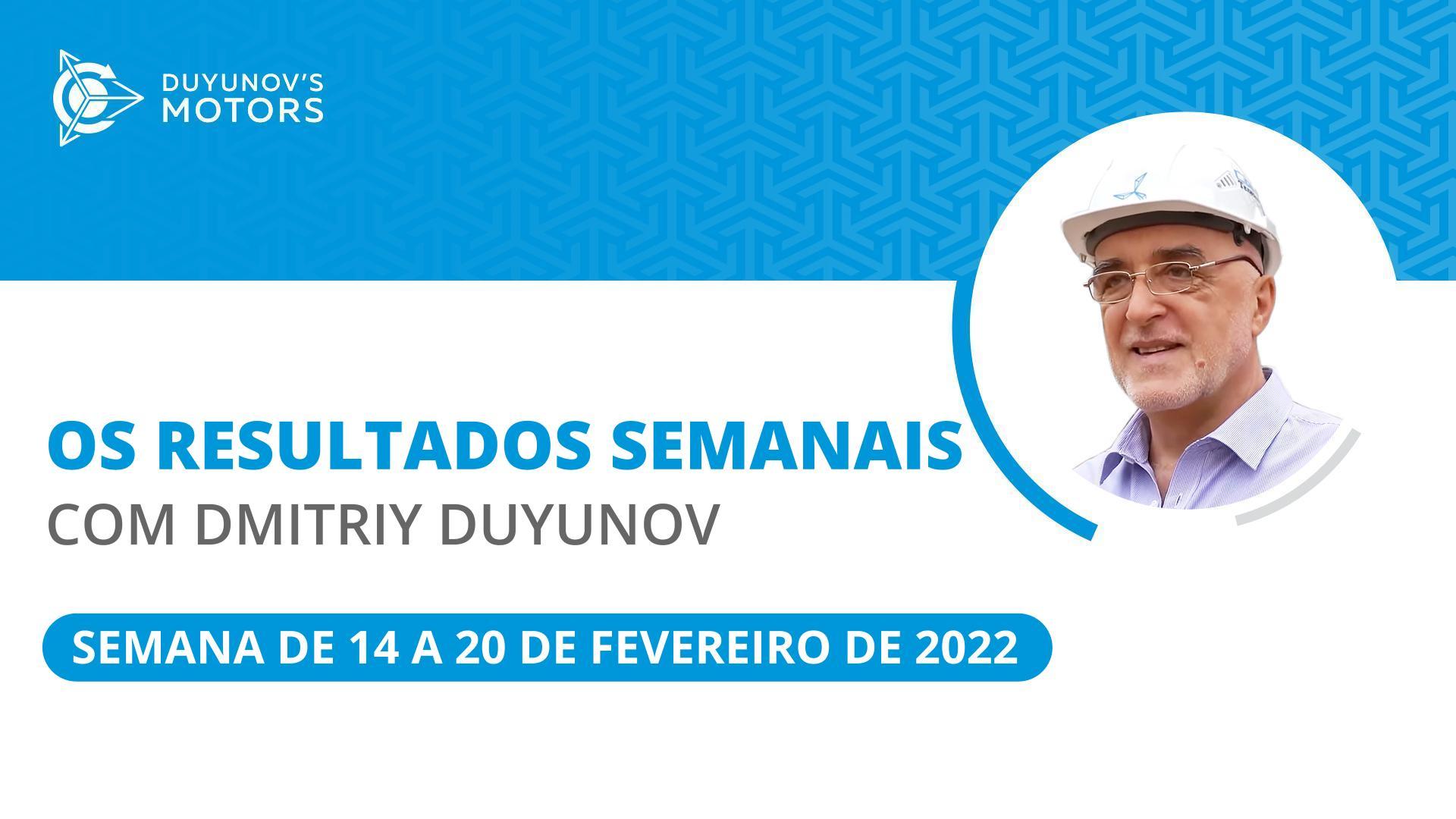 Destaques semanais no projeto "Duyunov's motors"