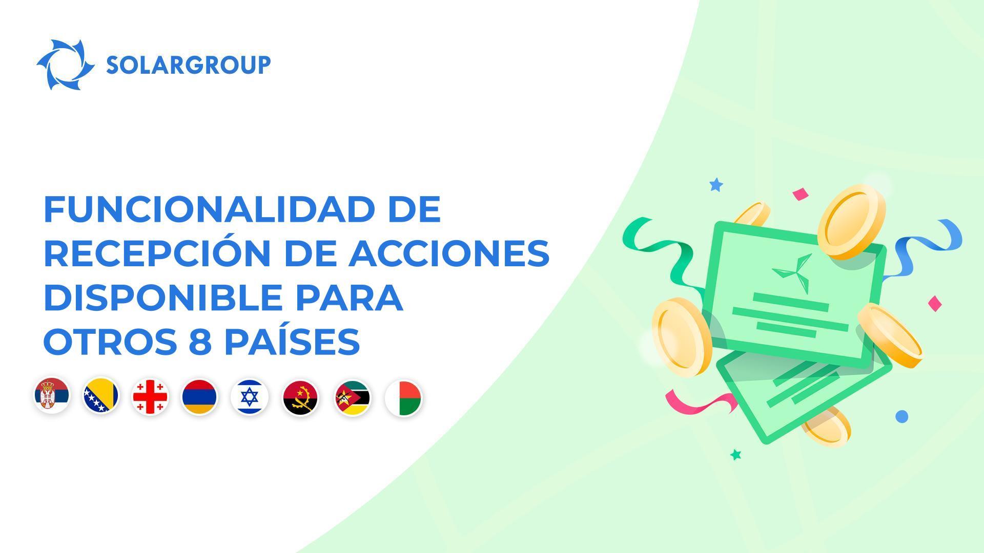 Abrimos la funcionalidad para los países: Serbia, Bosnia y Herzegovina, Georgia, Armenia, Israel, Angola, Mozambique, Madagascar