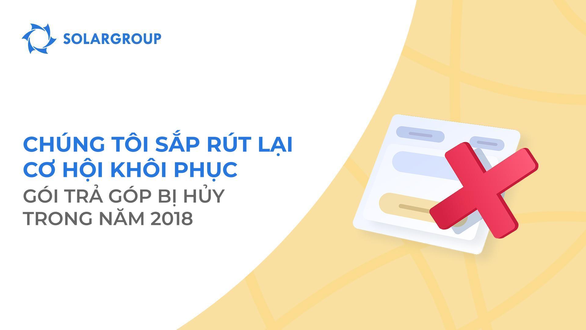 Hãy nhanh chóng khôi phục gói trả góp của bạn trước ngày 20 tháng 4!