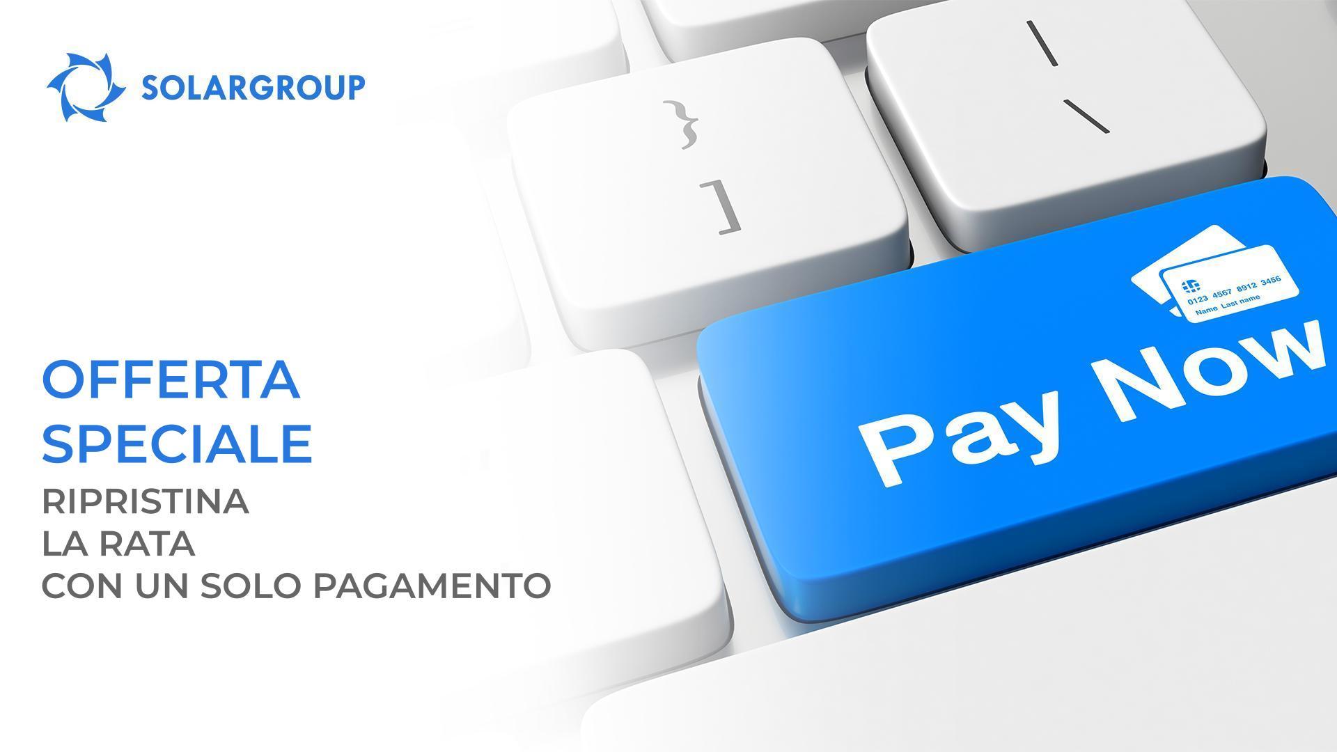 Ripristino della rata con un pagamento: offerta speciale