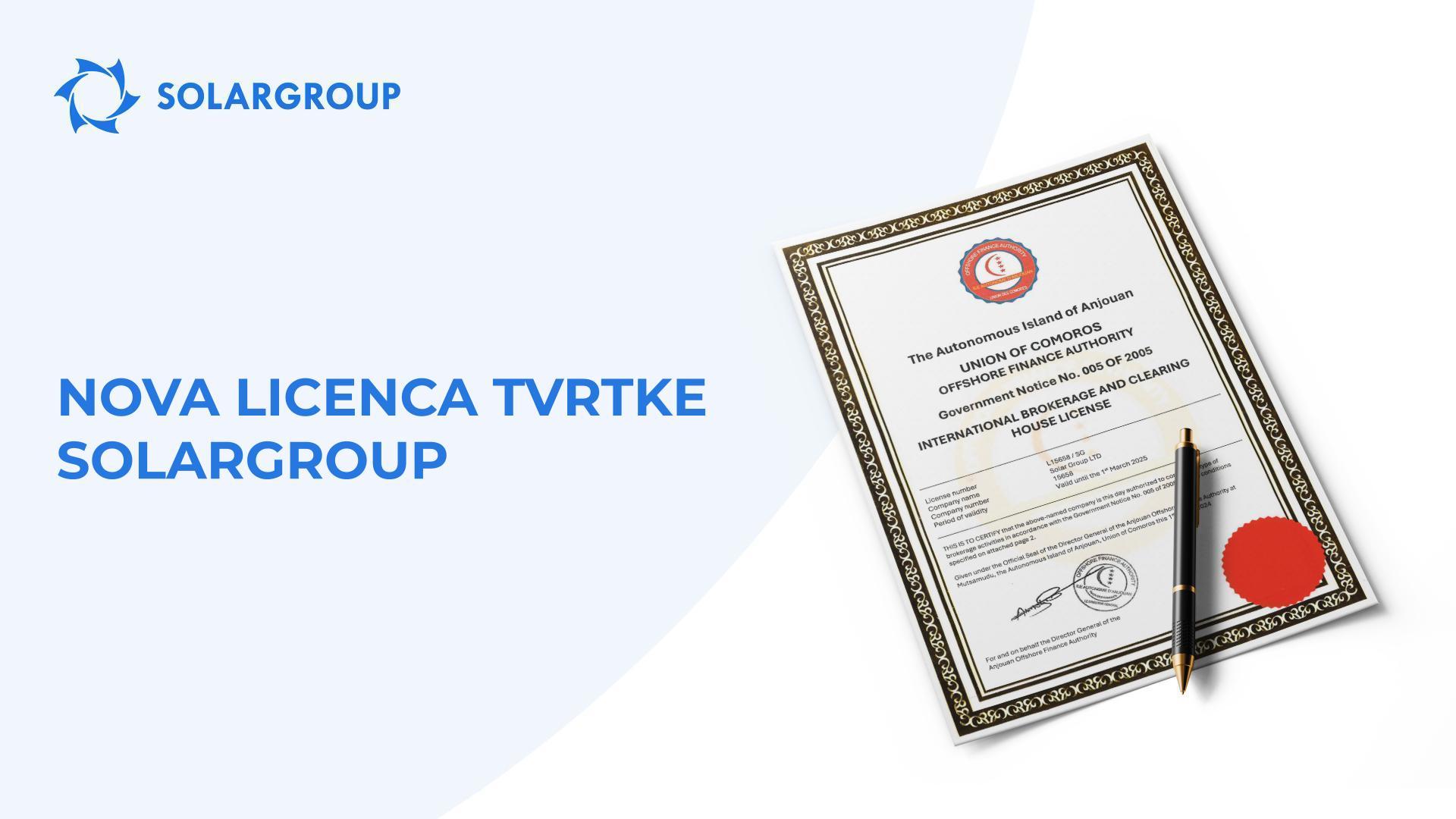 Zašto je tvrtka SOLARGROUP promijenila mjesto registracije?