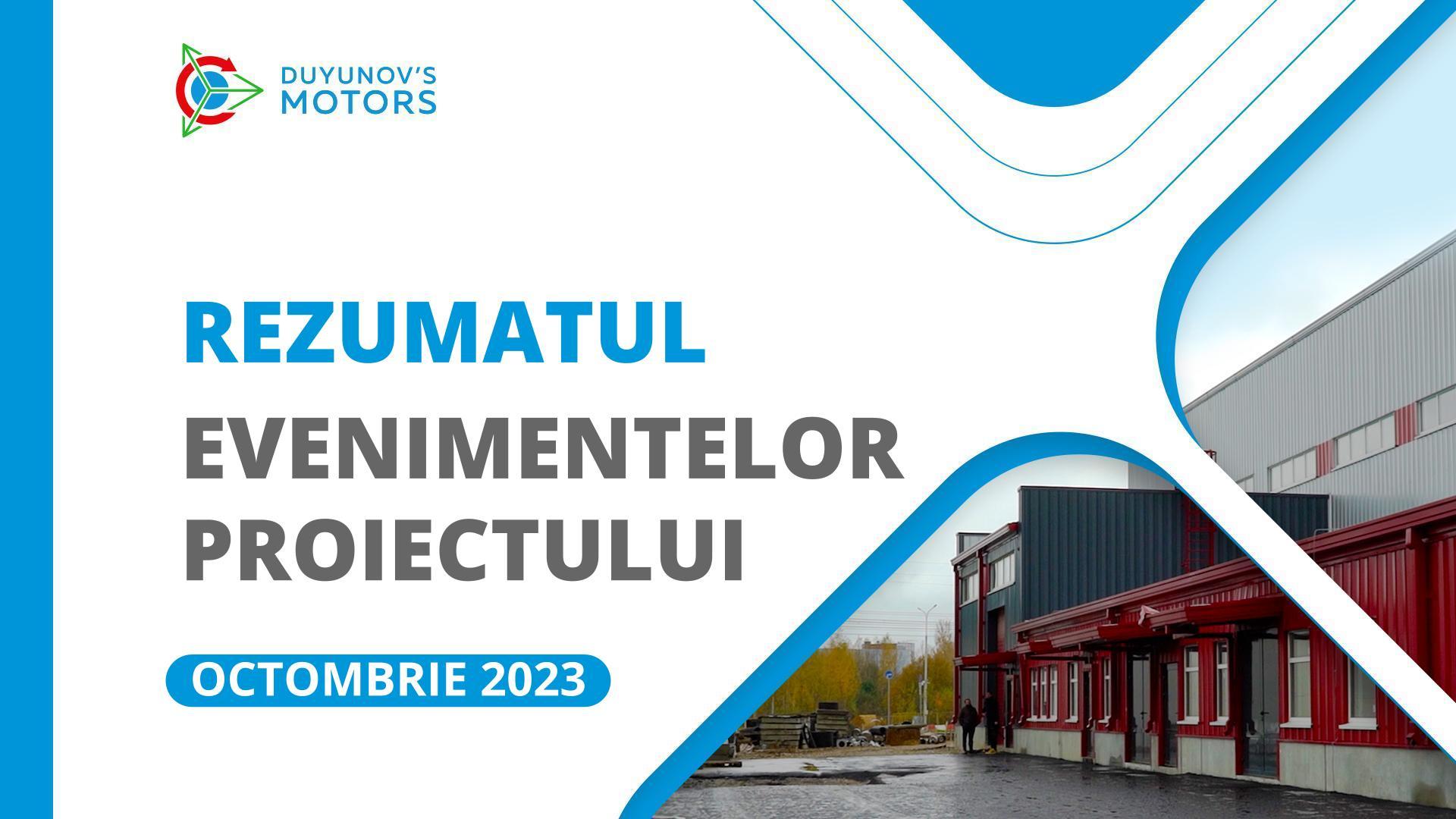 Cele mai importante evenimente ale proiectului din luna octombrie