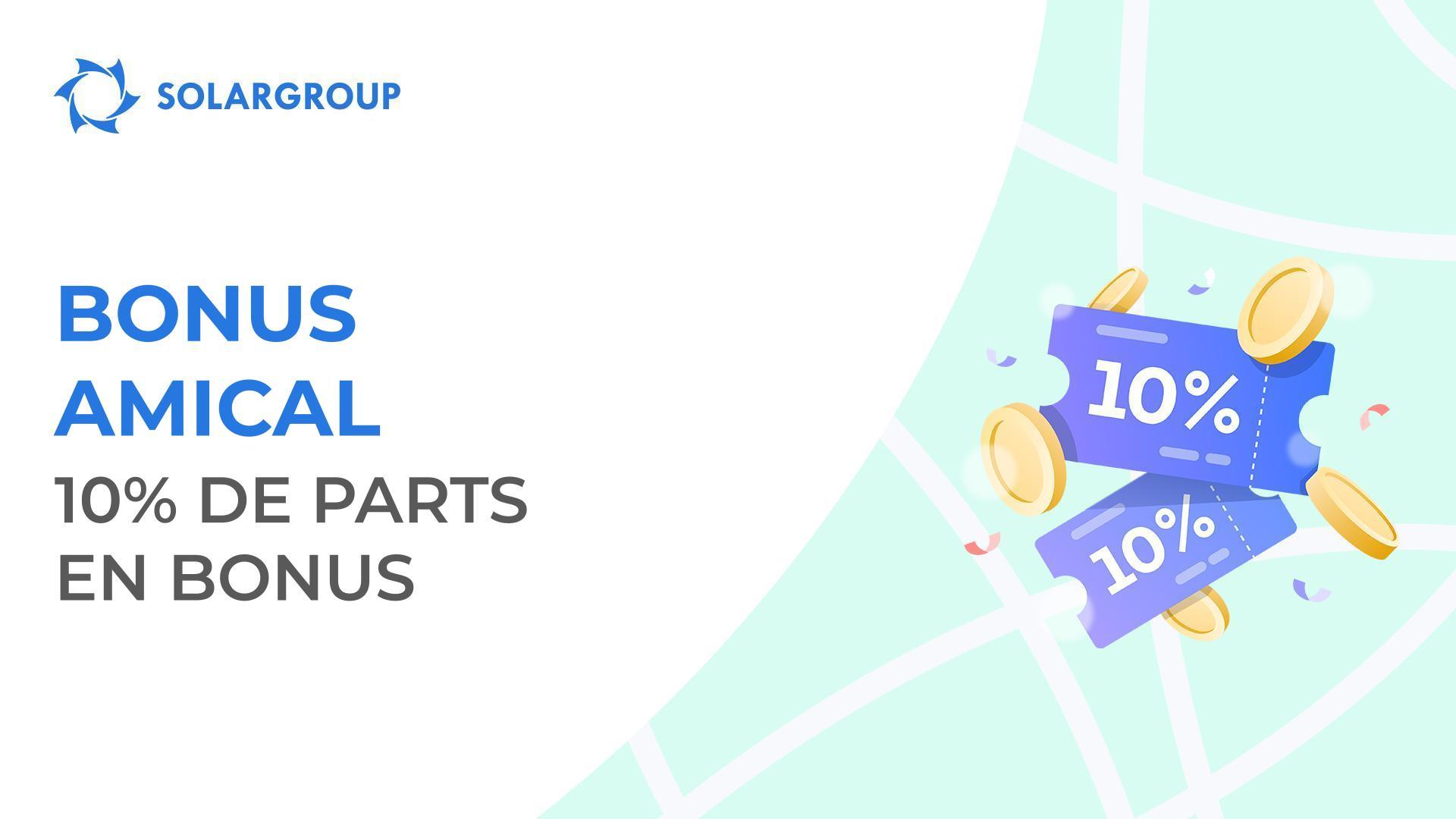 Comment obtenir des parts bonus lors de l'achat d'un pack d'investissement ?