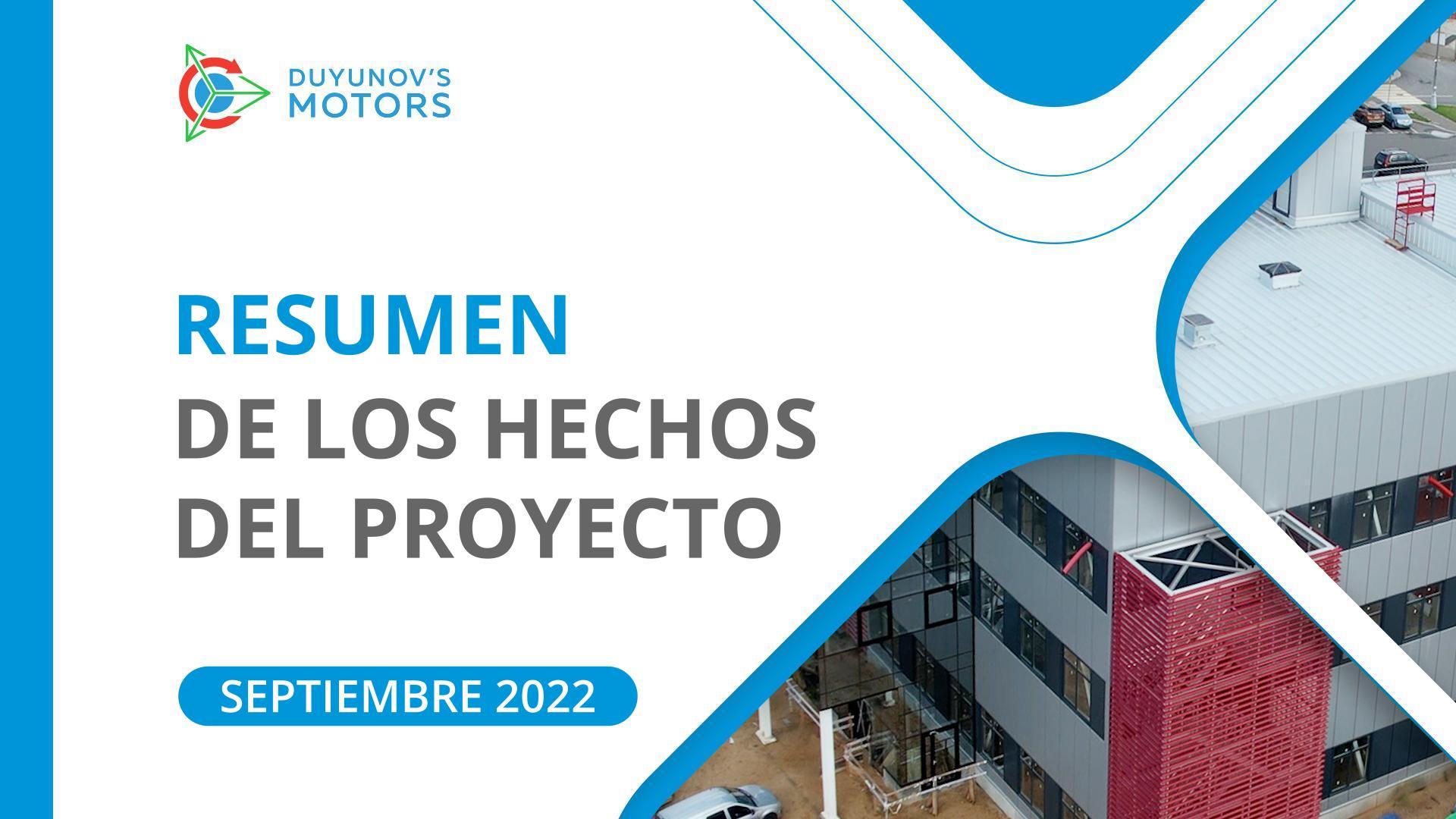 Hechos clave del proyecto: resumen de septiembre