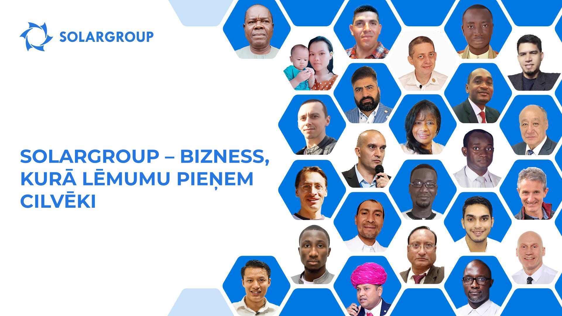 SOLARGROUP - bizness, kurā lēmumu pieņem cilvēki