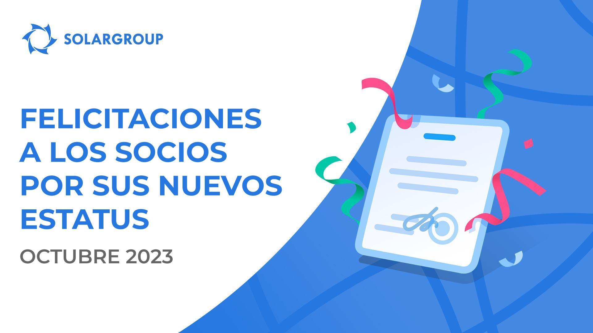 ¡Saludamos a los socios en sus nuevos estatus!