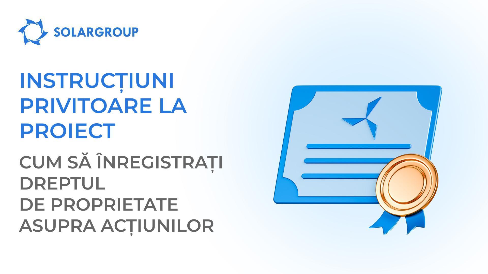 Înregistrarea acțiunilor pe numele dumneavoastră: scenariu furnizat de juriști