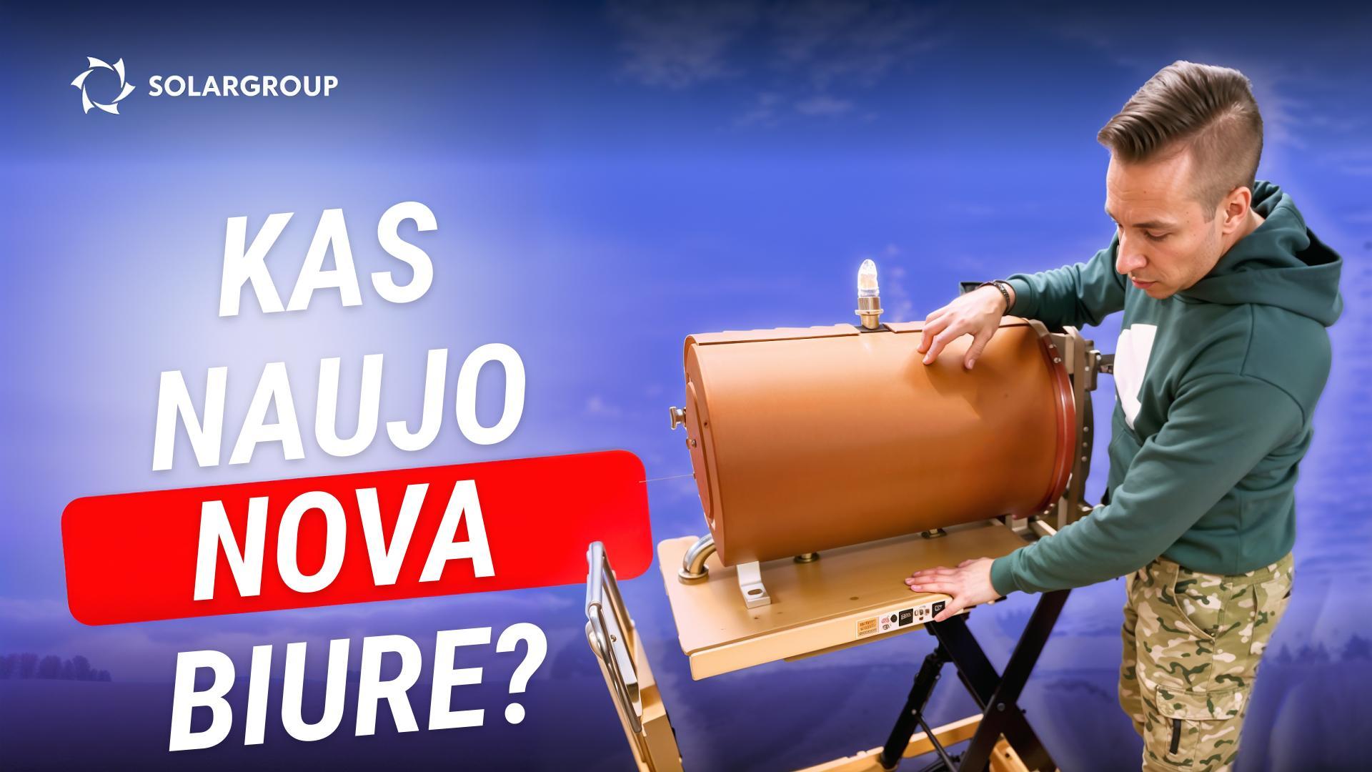 Nauja įranga? Kas vyksta Nova biure po internetinio seminaro apie dirižablius?