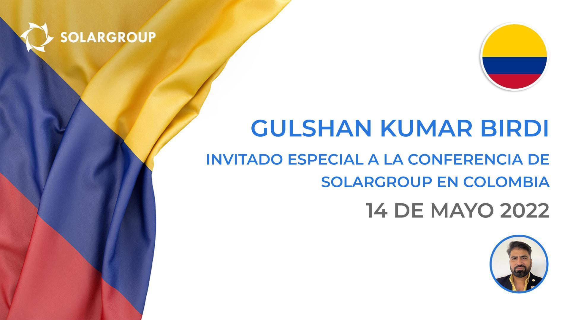 Gulshan Kumar Birdi: invitado especial a la conferencia de SOLARGROUP en Colombia