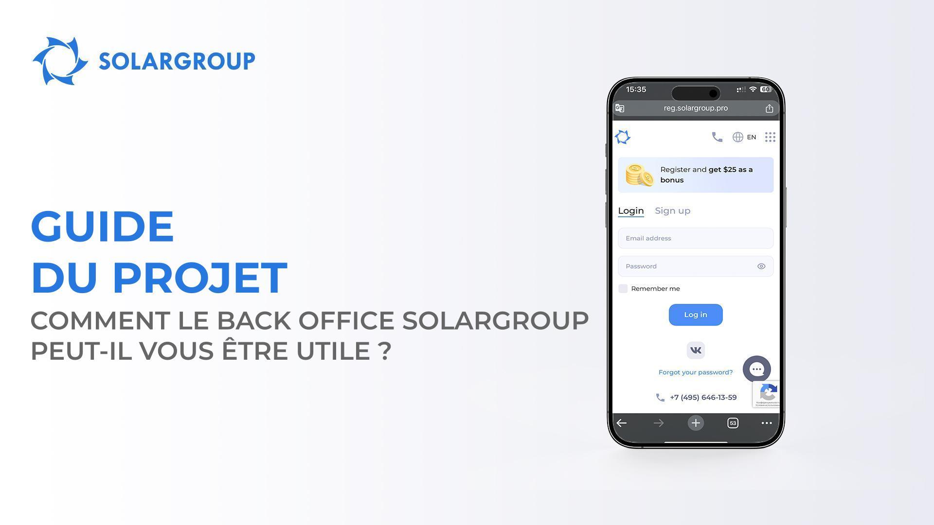Guide du projet : comment le back office SOLARGROUP peut-il vous être utile ?