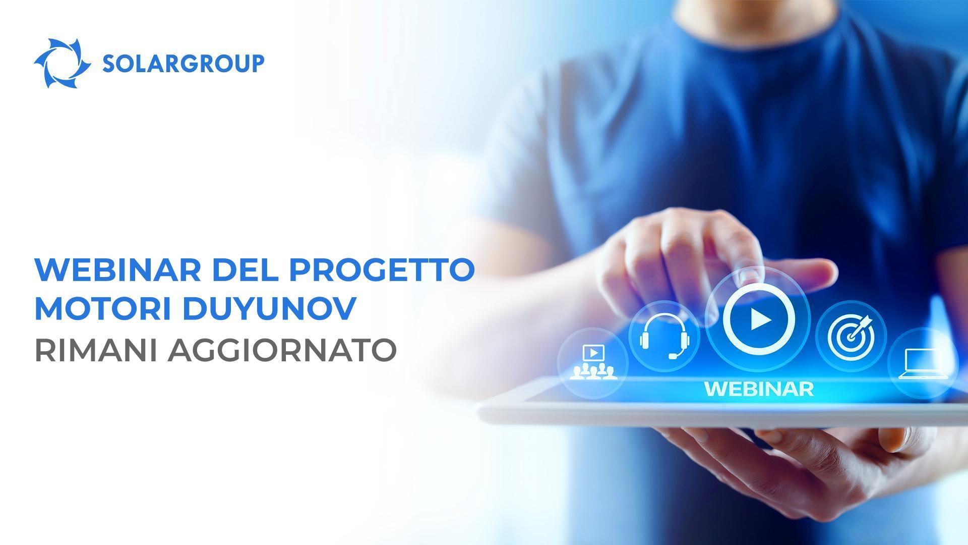 Webinar del progetto Motori Duyunov: rimani aggiornato
