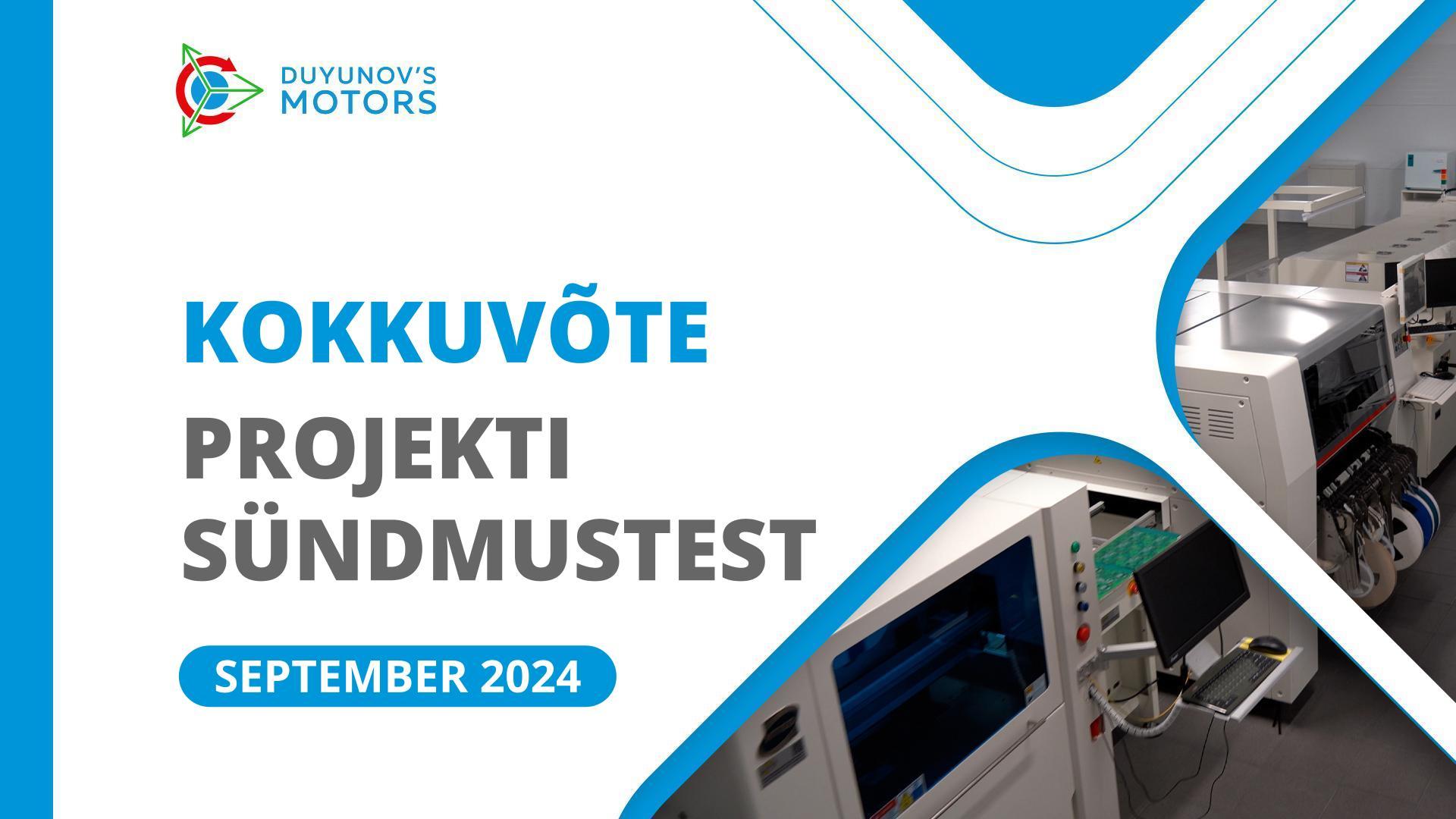 Projekti septembri olulisemad sündmused