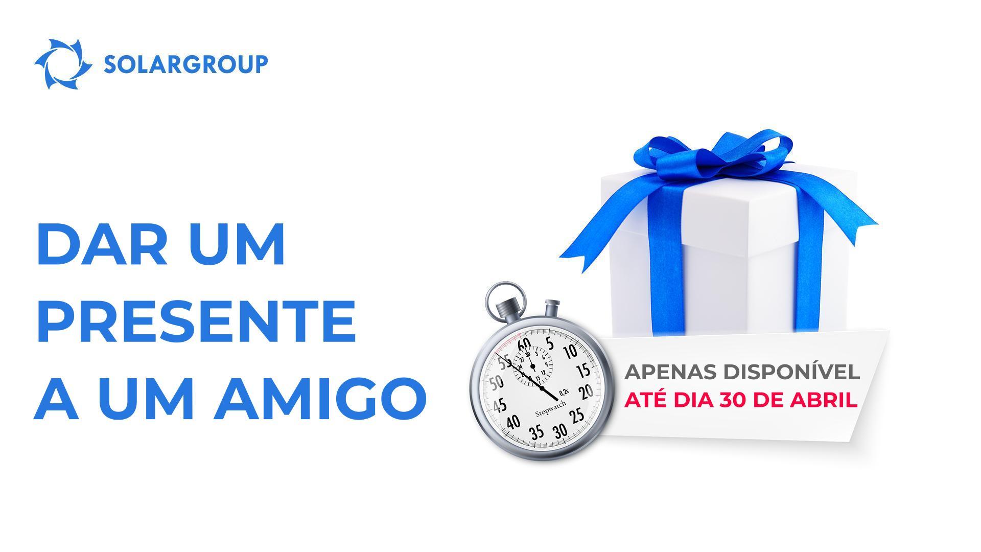 Interrupção da opção "Dar um presente a um Amigo"