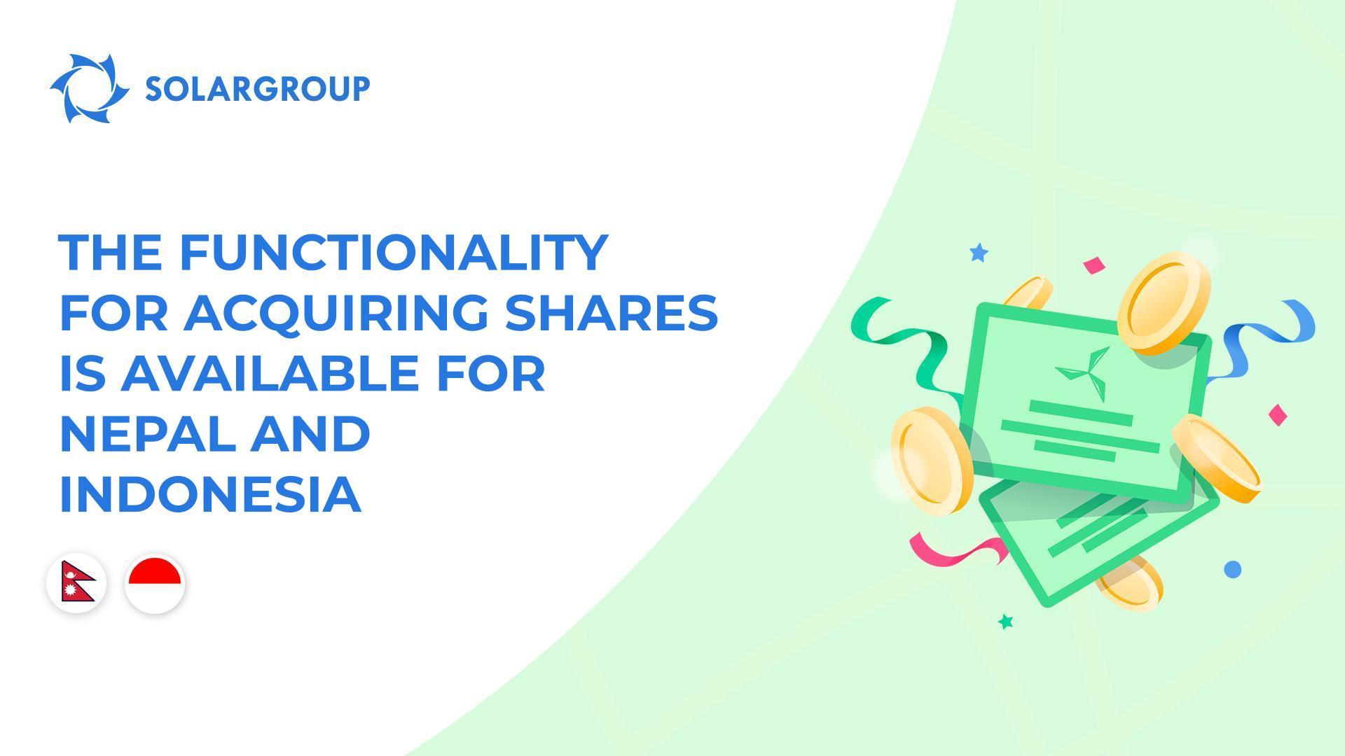 We are launching the functionality for two additional countries