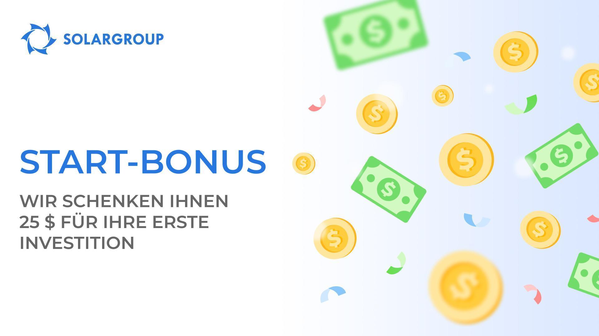 Eine neue Aktion für Neueinsteiger: "Start-Bonus"