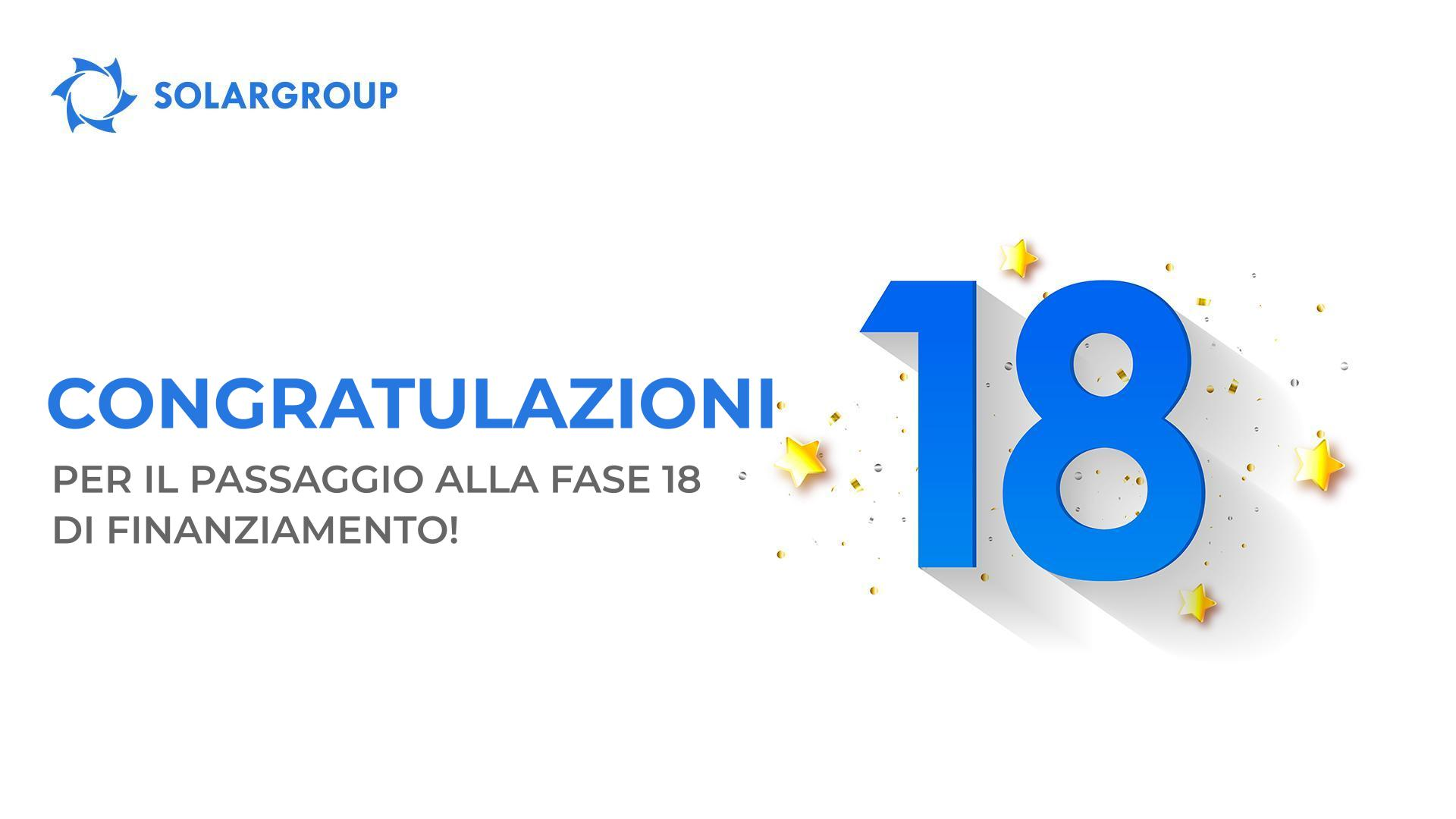 16 gennaio: inizio della fase 18 di finanziamento del progetto Motori Duyunov