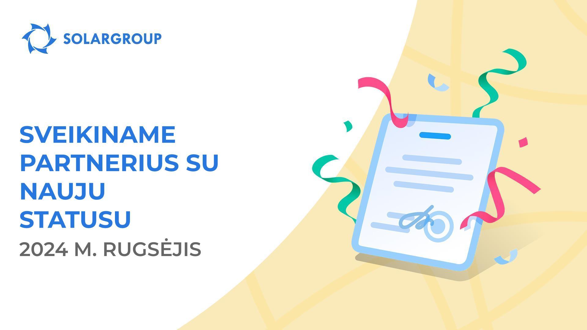 Sveikiname savo partnerius su nauju statusu!👏