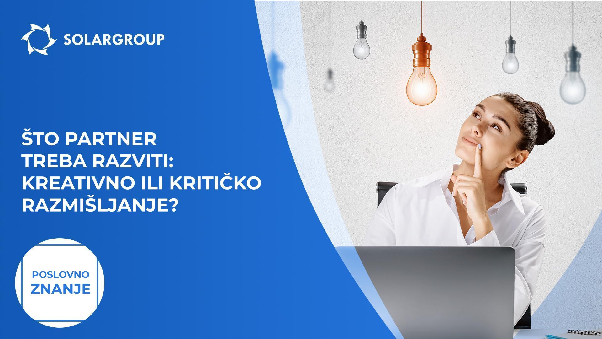Razmišlja li partner kreativno ili kritički? | Poslovno znanje