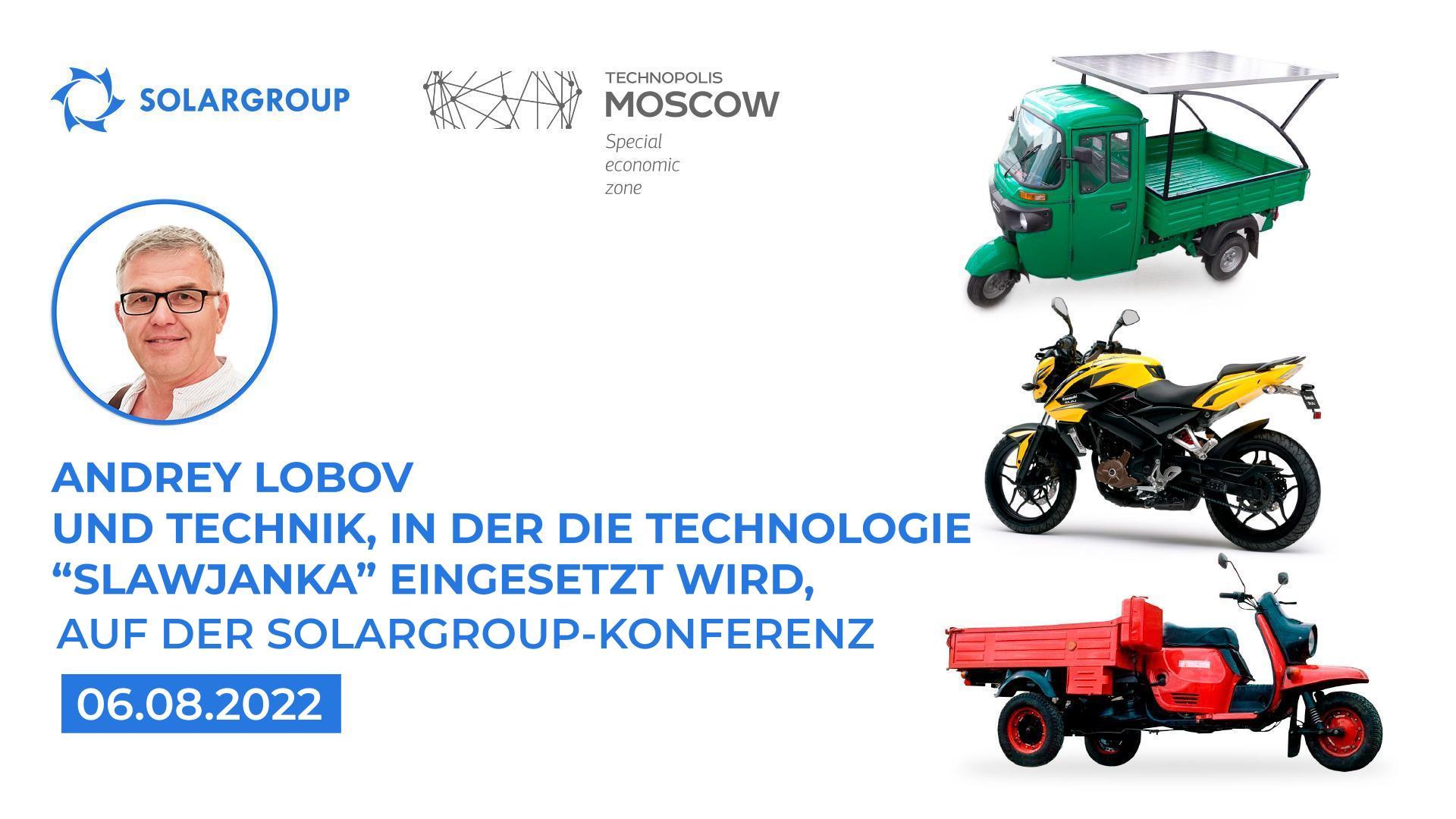 Andrey Lobov und der Showroom der Technik, in der die Technologie "Slawjanka" eingesetzt wird