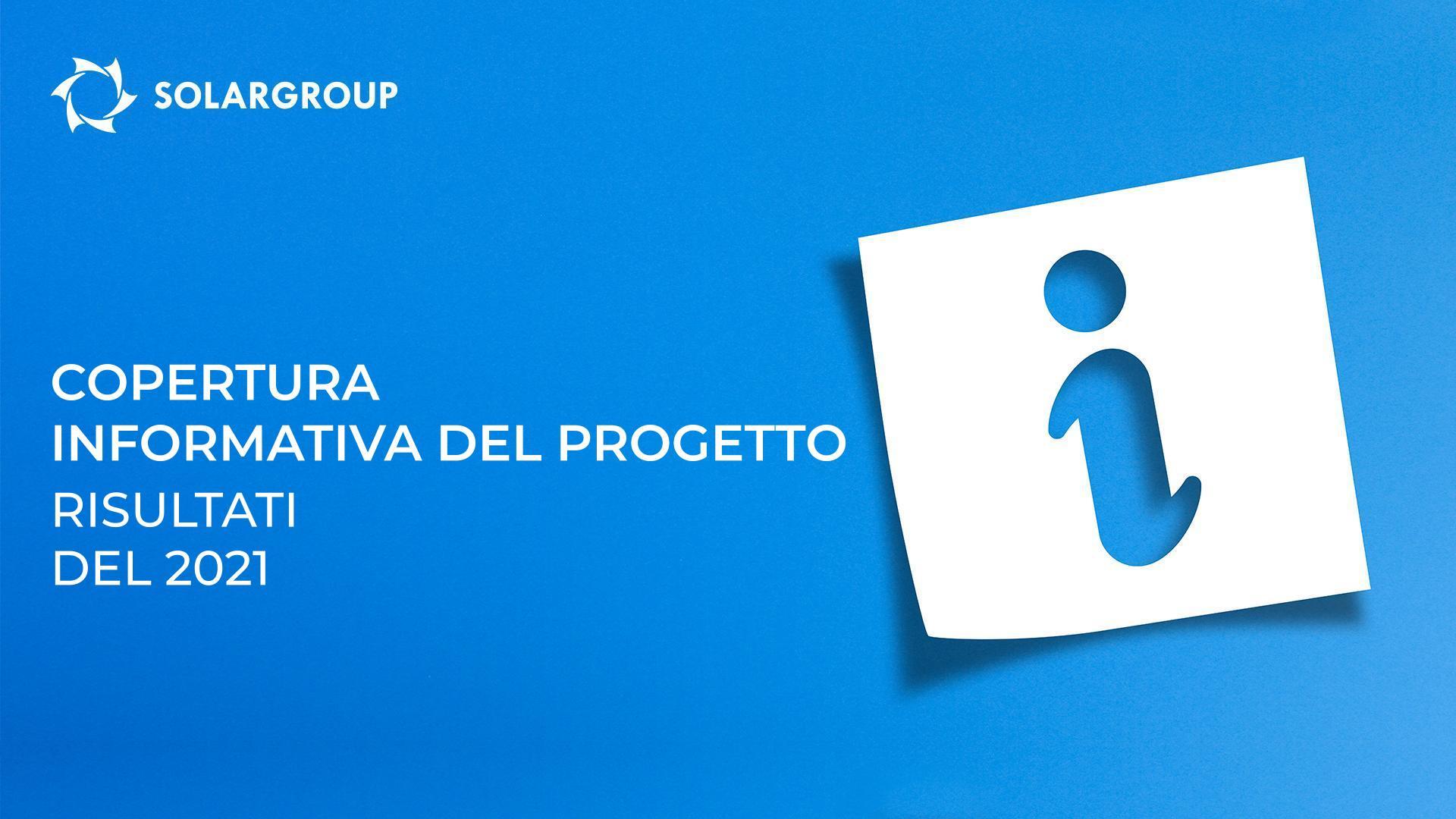 Copertura informativa del progetto: risultati del 2021