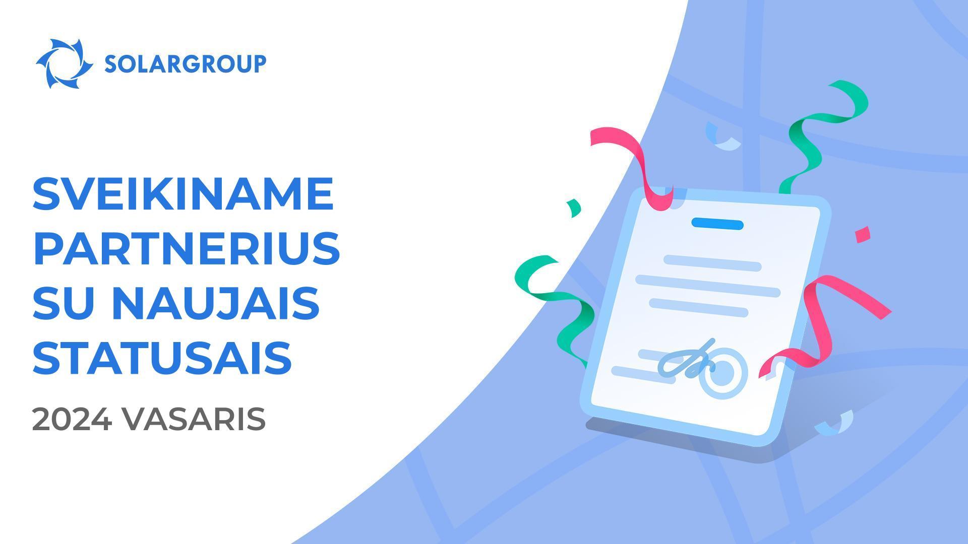 Sveikiname partnerius su naujais statusais!