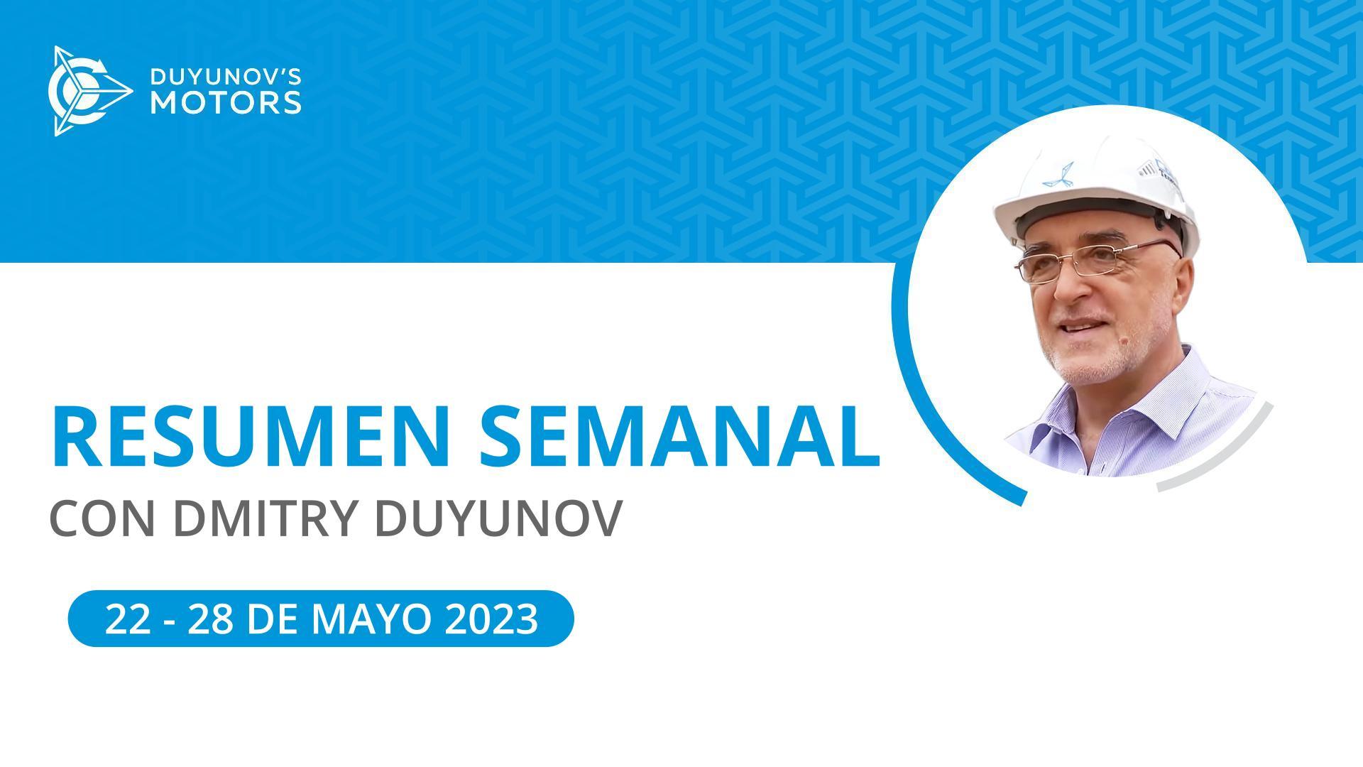 Resumen semanal en el proyecto "Motores de Duyunov"