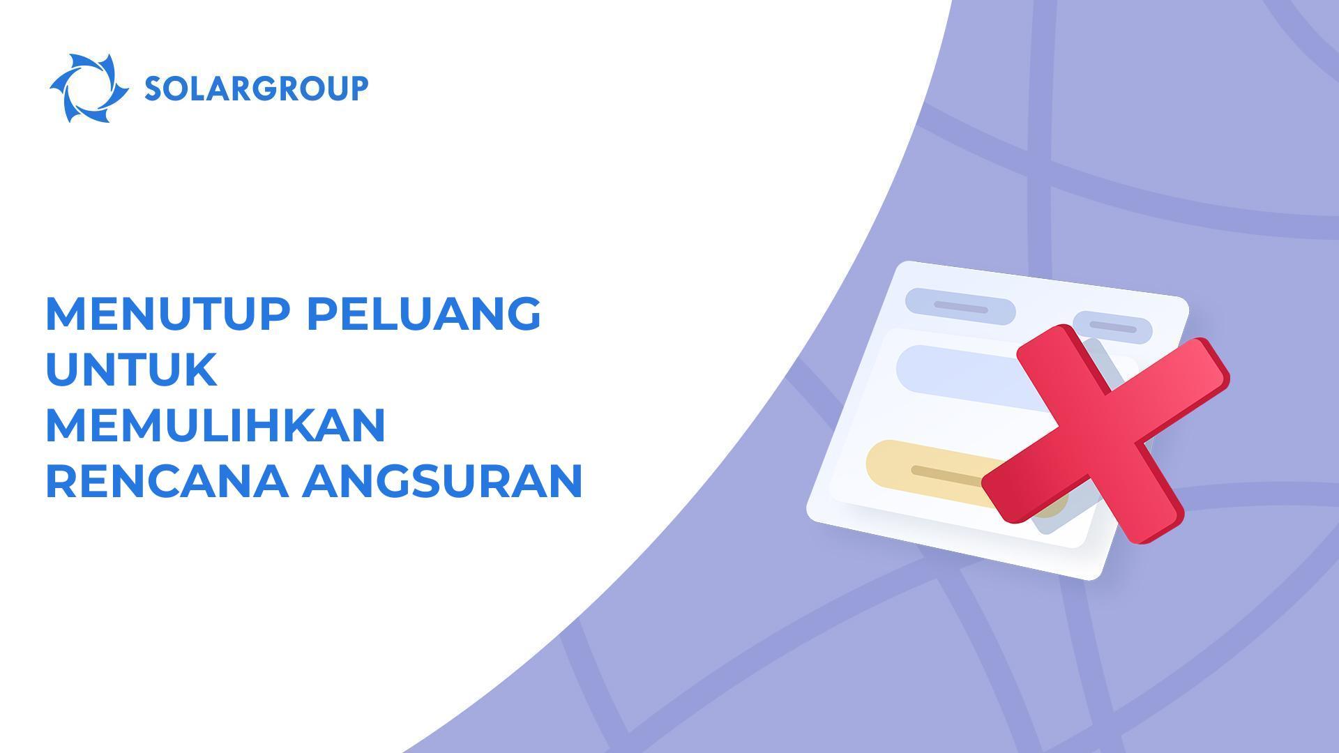 Siapa yang tidak dapat memulihkan rencana angsuran mereka mulai tanggal 1 Januari?